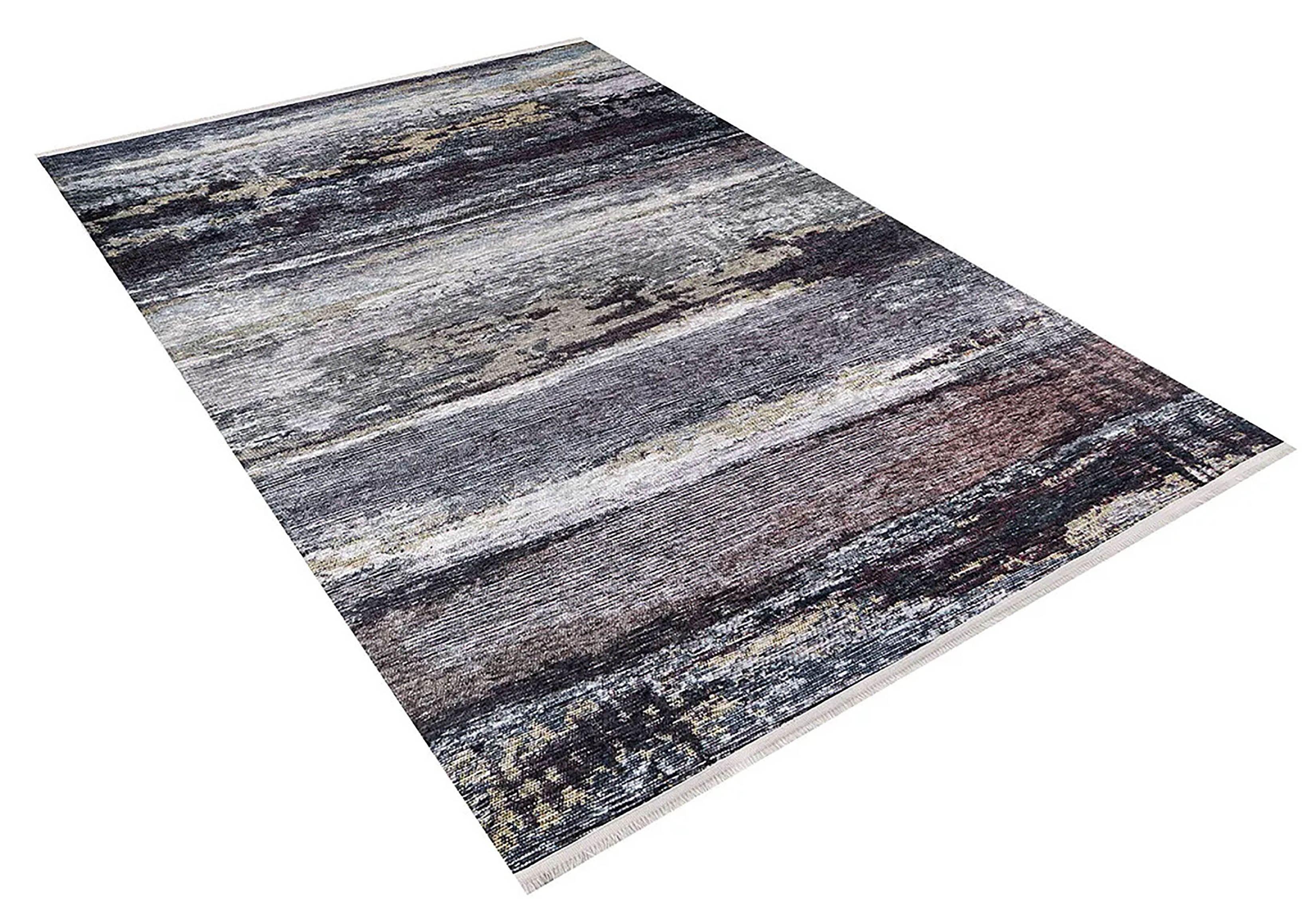 Siyah Kahverengi Modern Halı