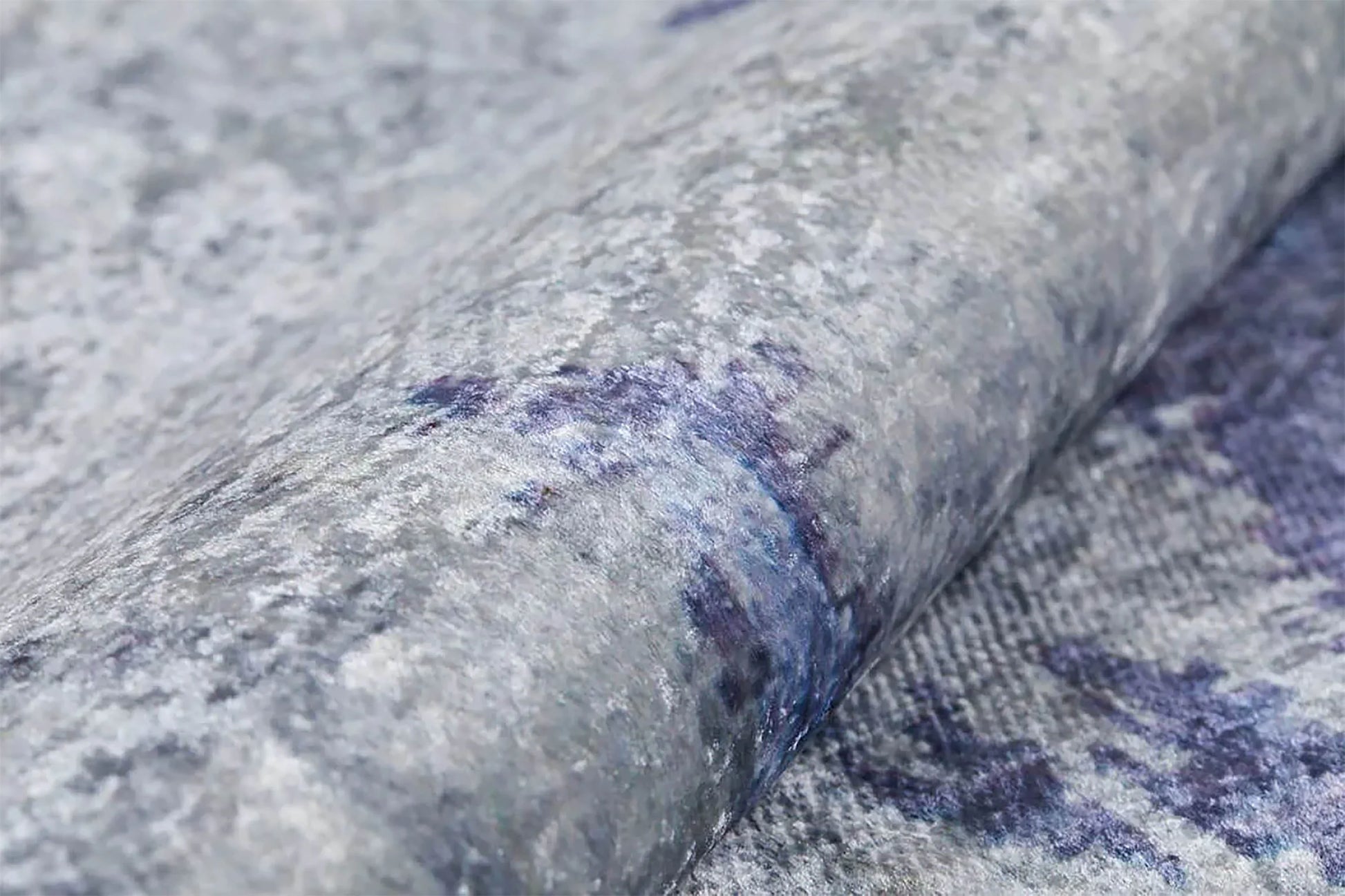 Mor ve Gri Modern Soyut Sanat Halısı