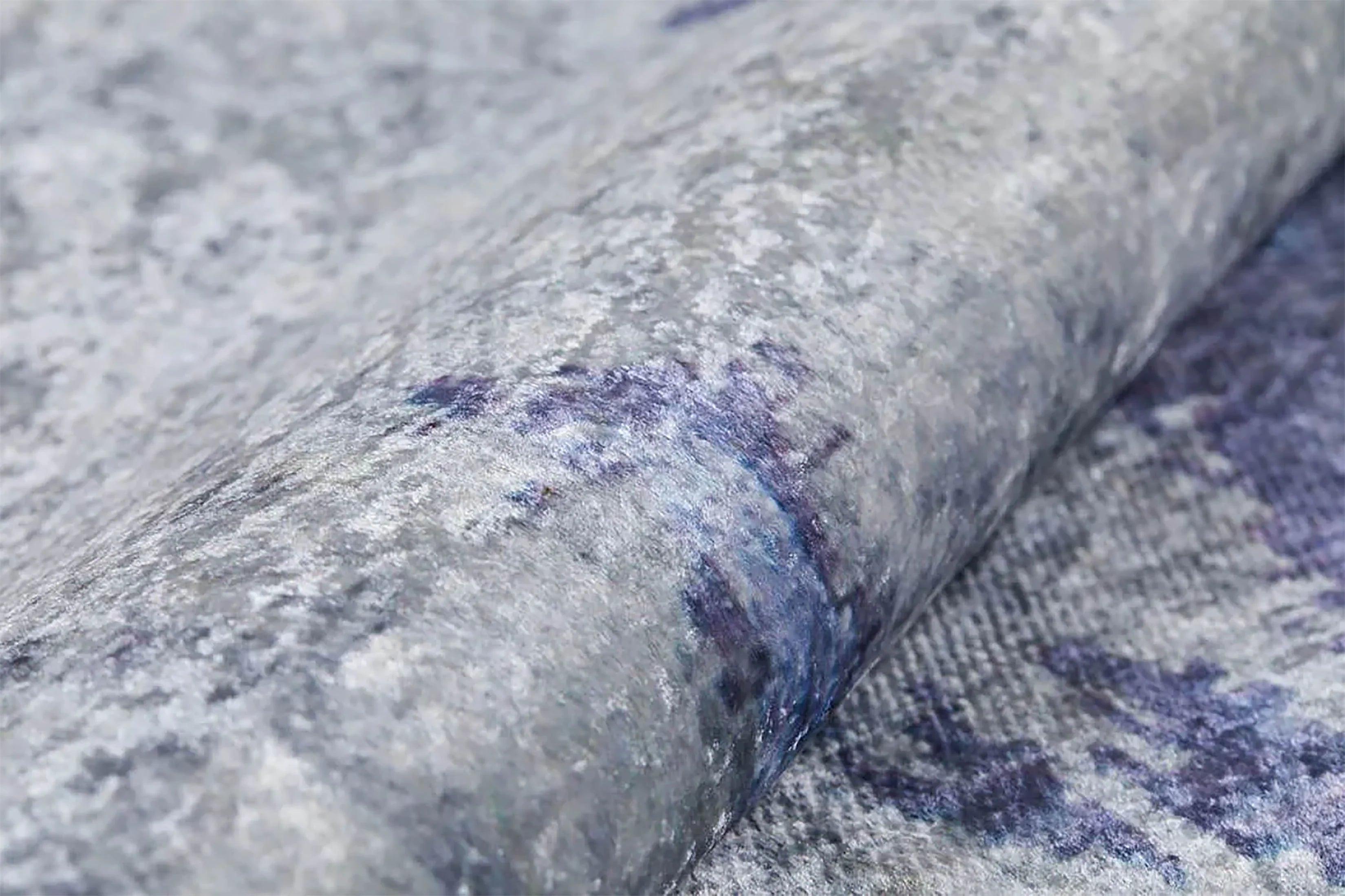 Mor ve Gri Modern Soyut Sanat Halısı