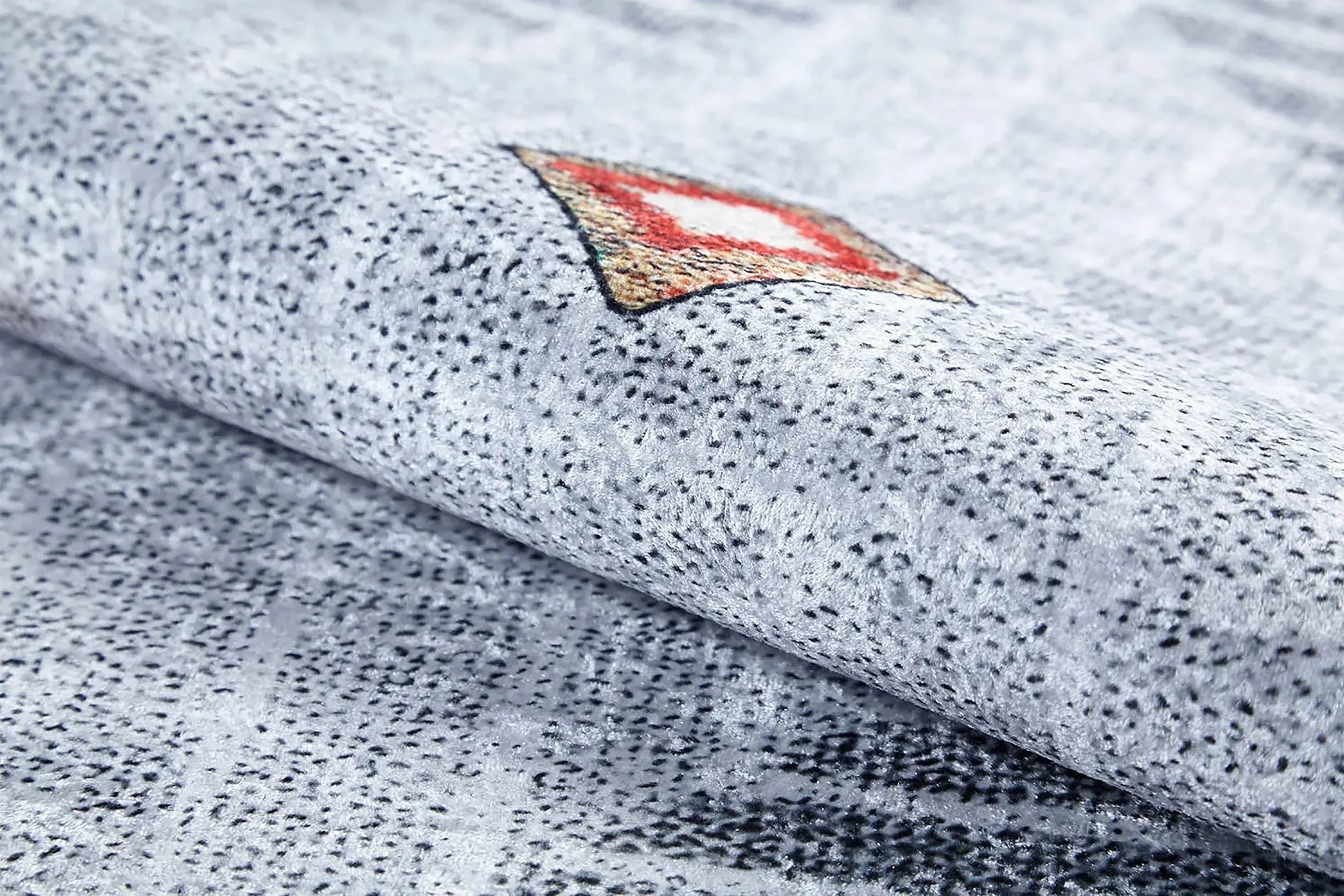 Gri Geometrik Modern Antika Vintage Halı