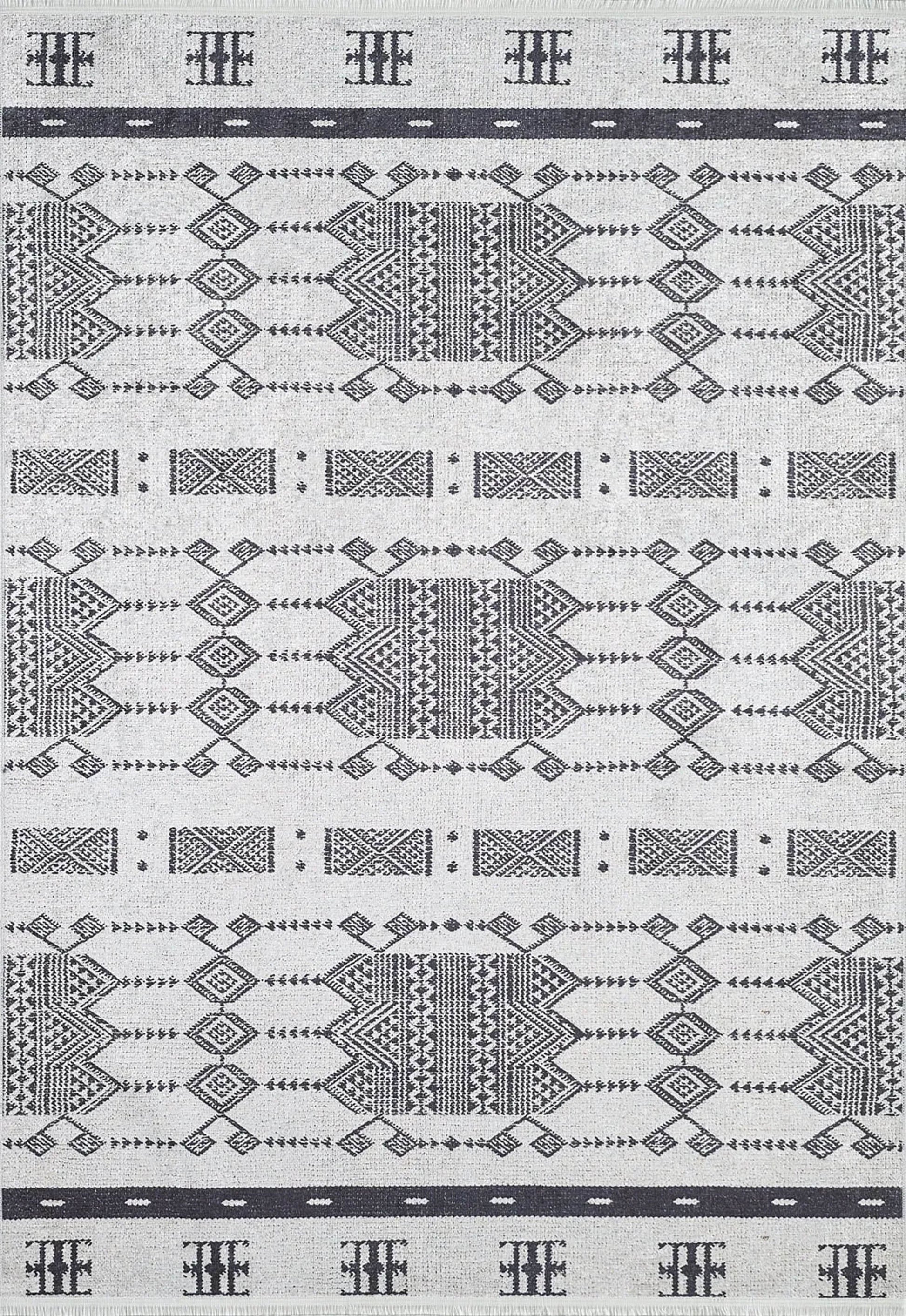 Geometrik Sade Yazlık Evi Halı - Pera Halı