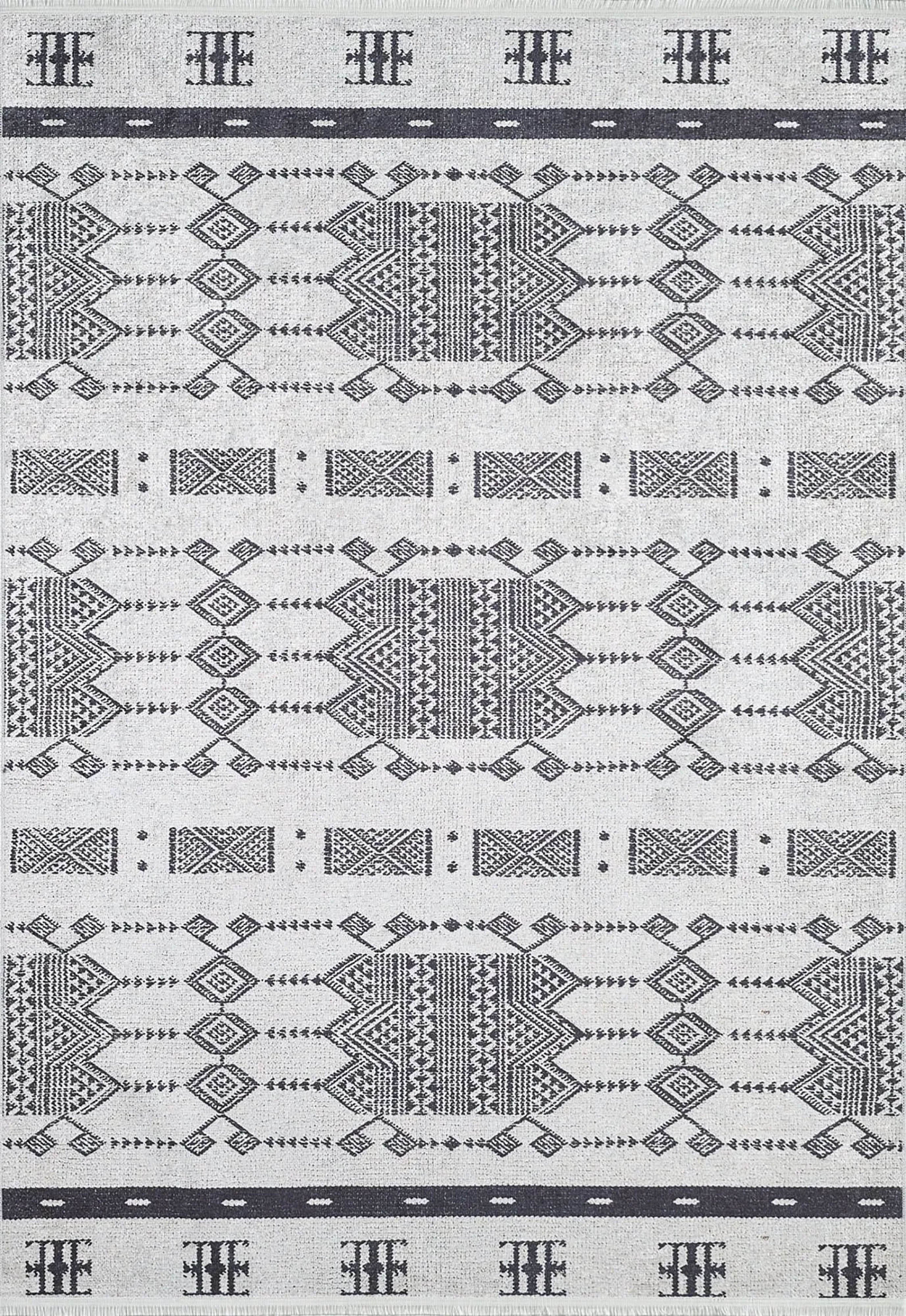 Geometrik Sade Yazlık Evi Halı - Pera Halı