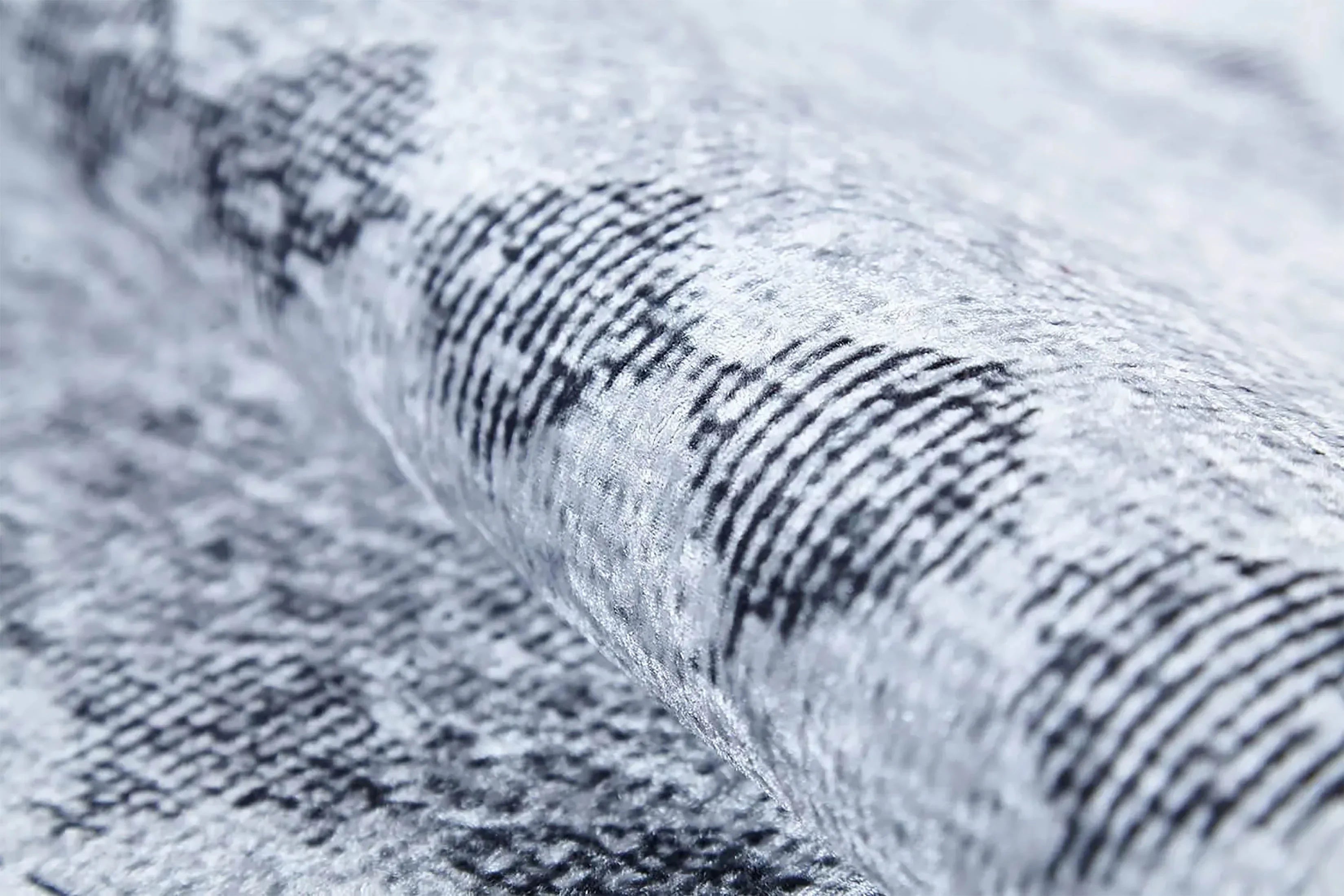 Gri Geometrik Antik Vintage Halı