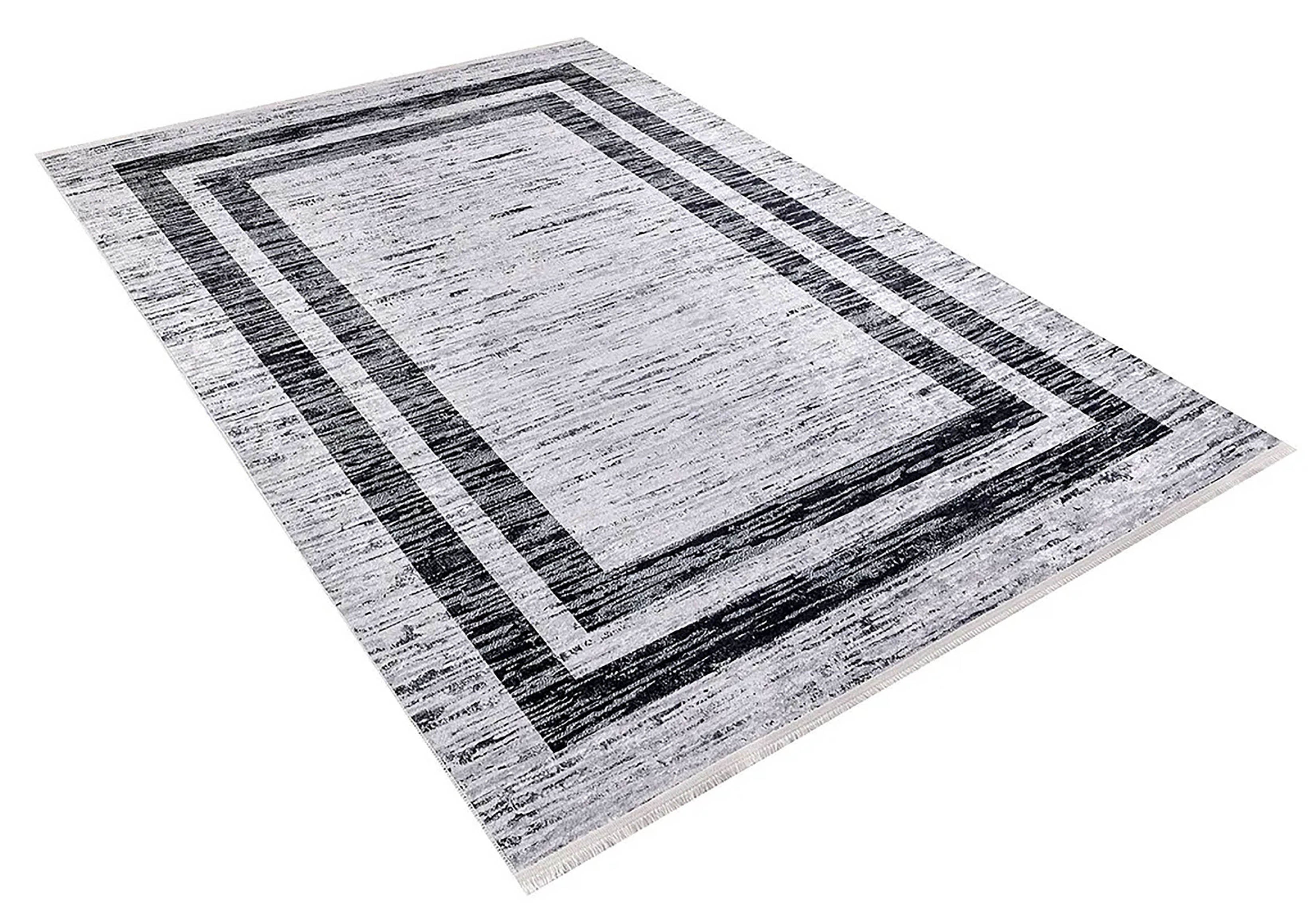 Brown Beige Geometric Antique Art Deco Rug
