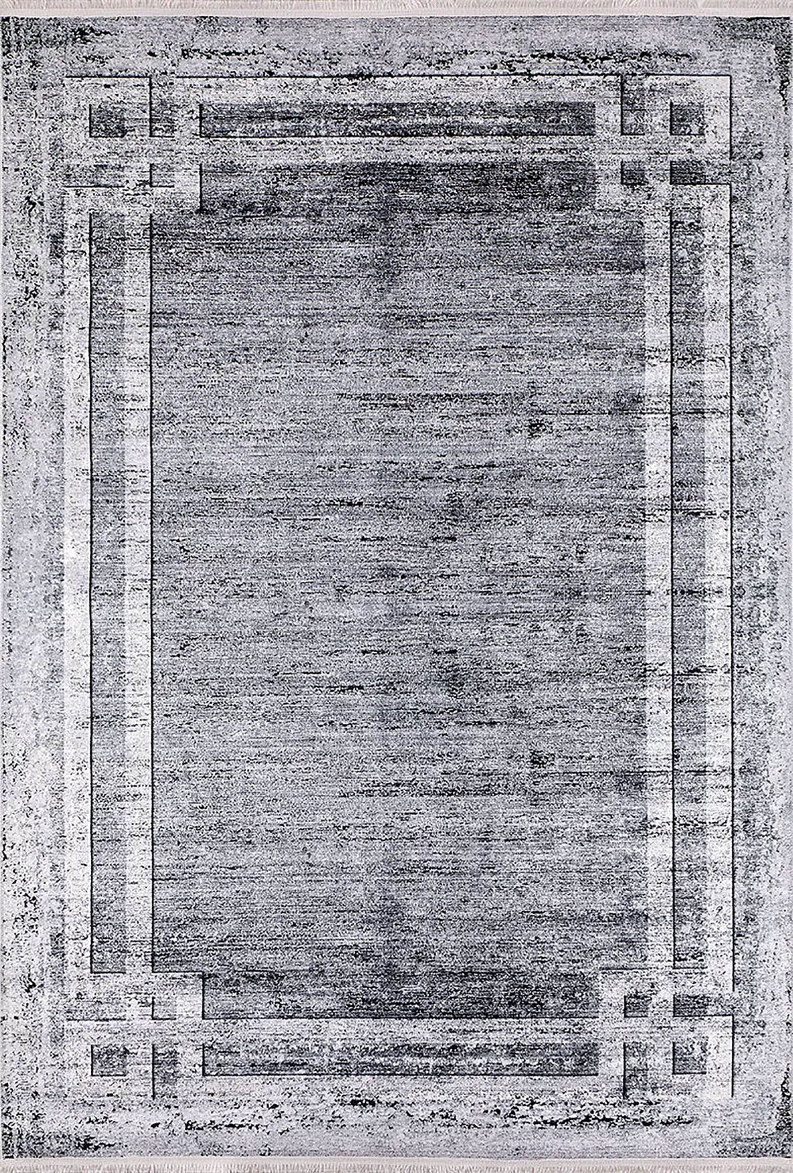 Brown Beige Geometric Antique Art Deco Rug