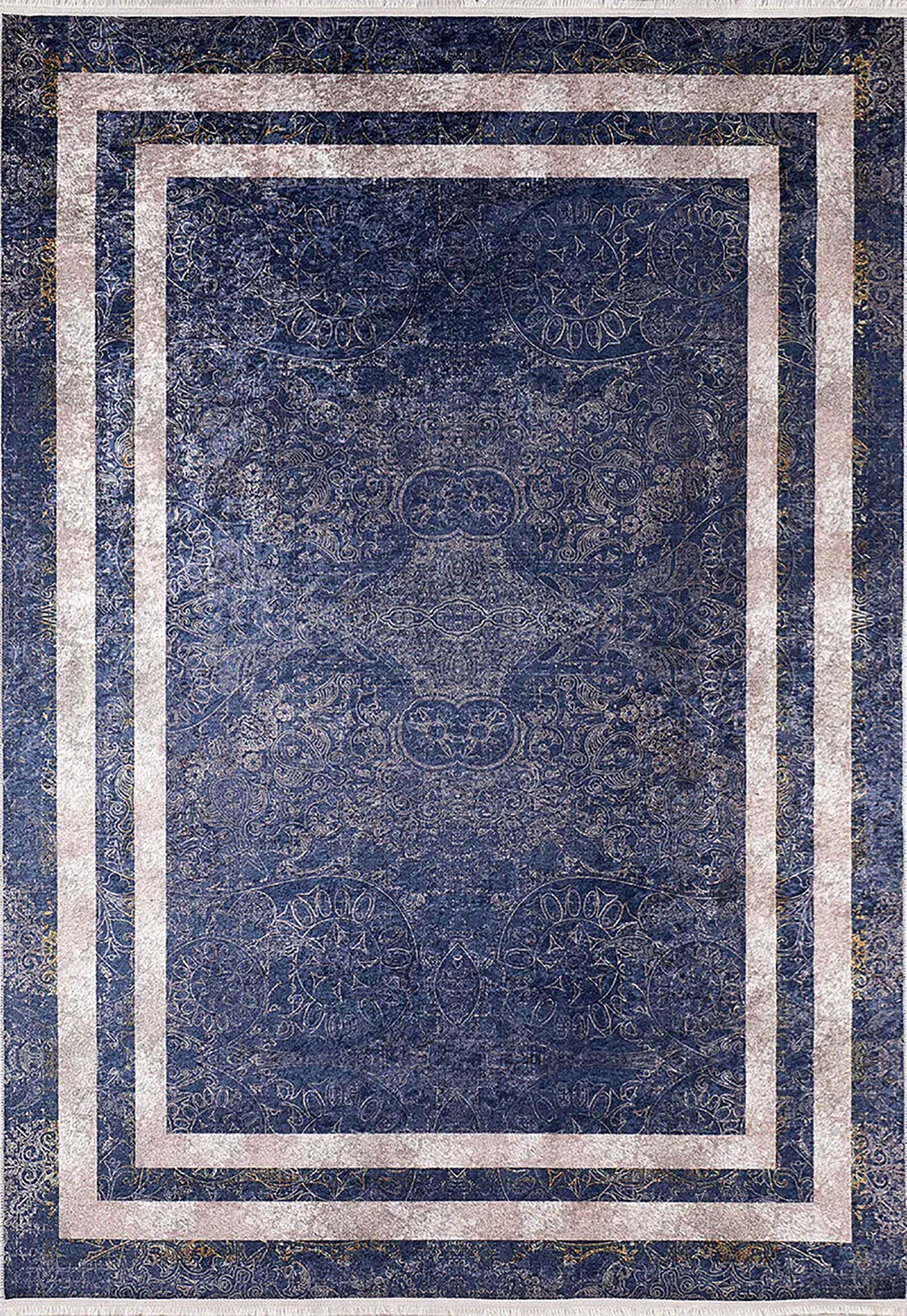 Brown Beige Geometric Antique Art Deco Rug