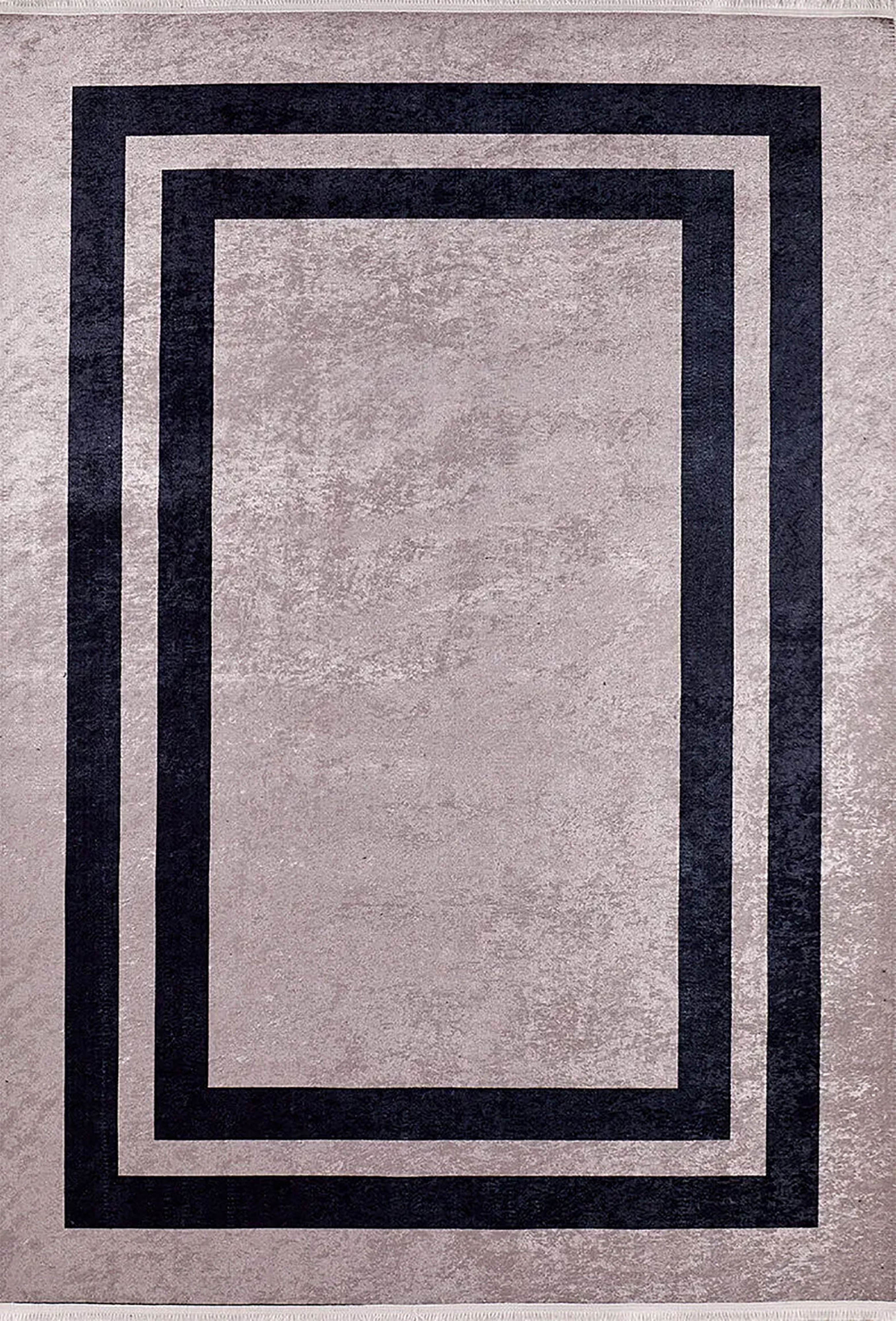 Pale Pink Cream Beige Geometric Patterned Kilim Rug