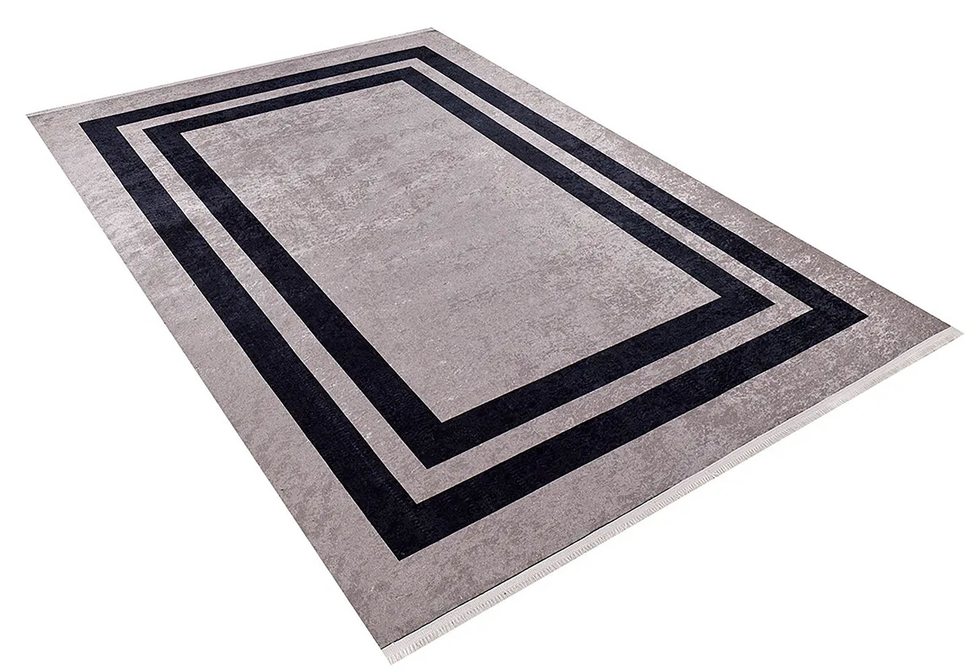 Pale Pink Cream Beige Geometric Patterned Kilim Rug