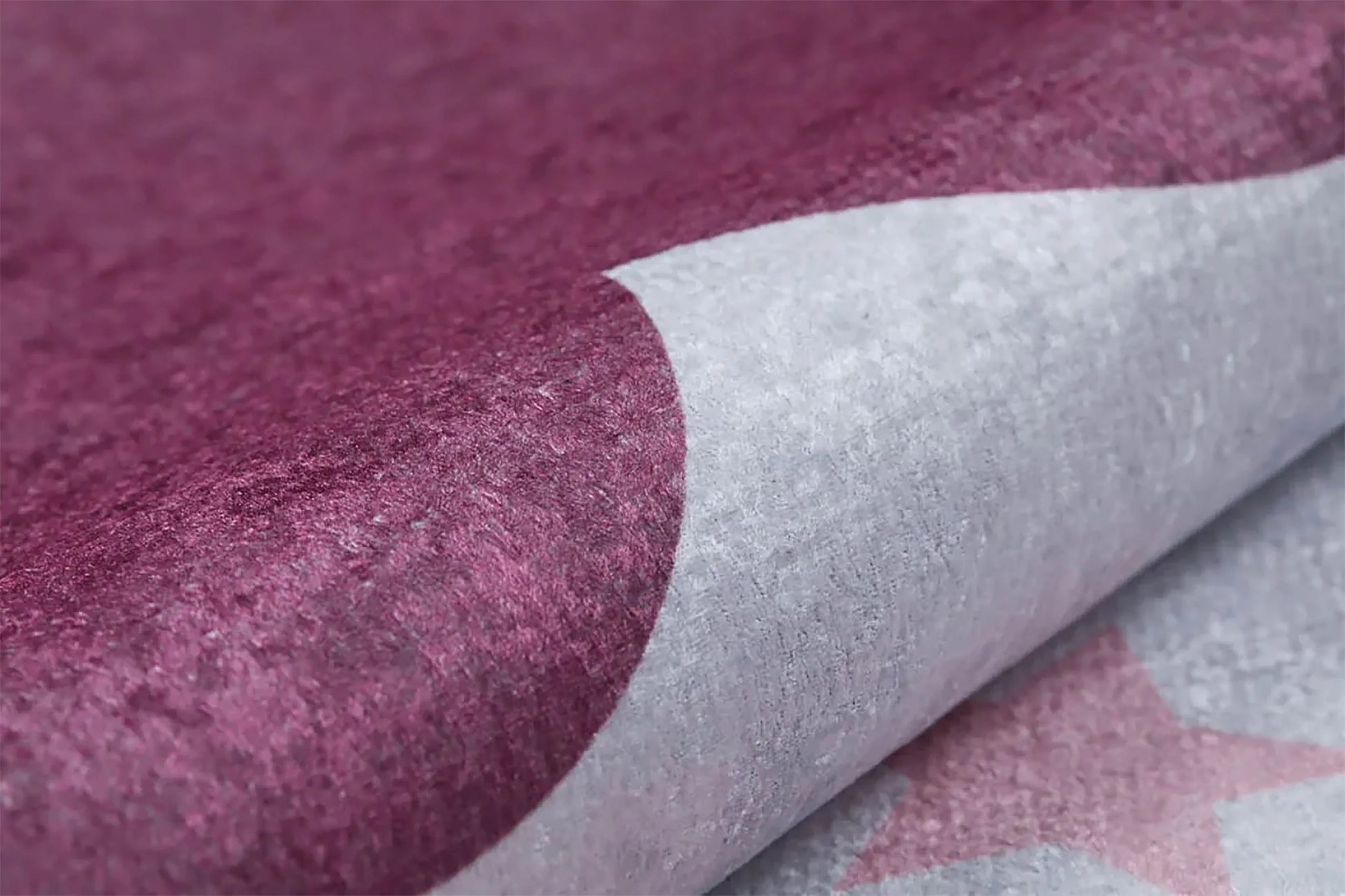 Bulut Yıldız Pembe Krem Çocuk Halısı