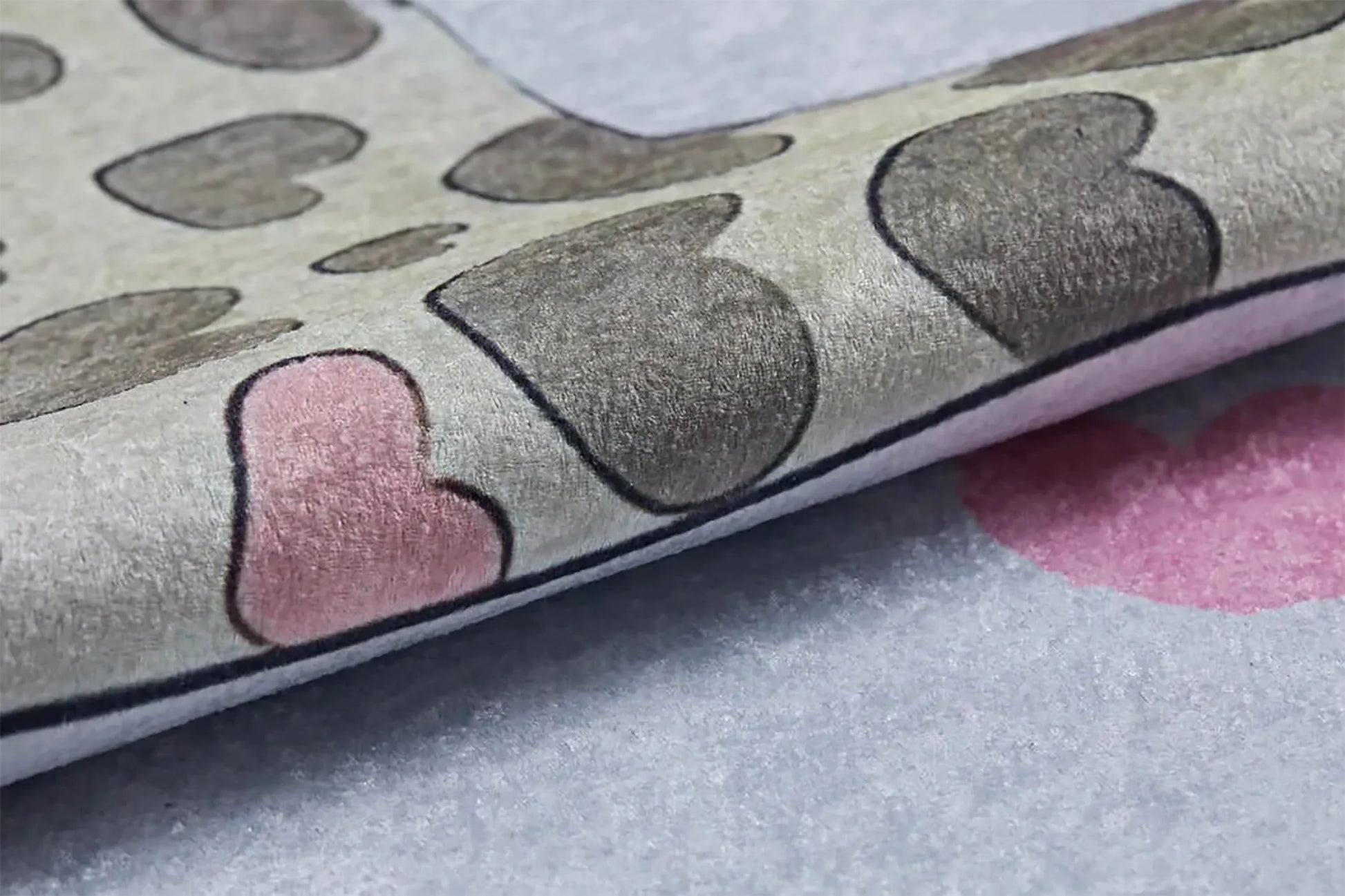 Sevimli Zürafa Desenli Gri Yıkanabilir Çocuk Halısı