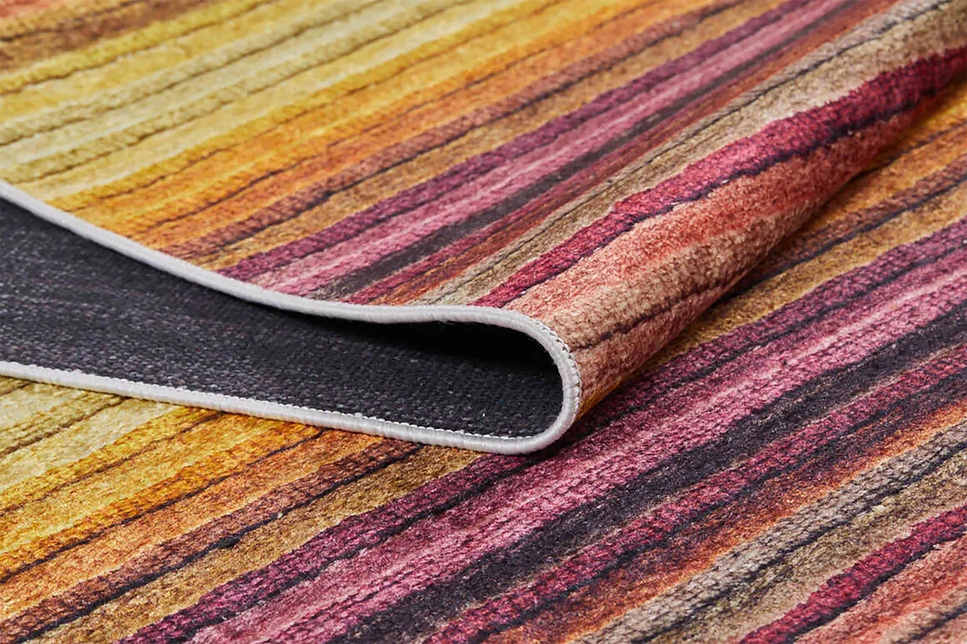 Modern Çok Renkli Çizgili Degrade Halı