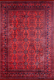 Braunbeiger geometrischer antiker Art Deco Teppich