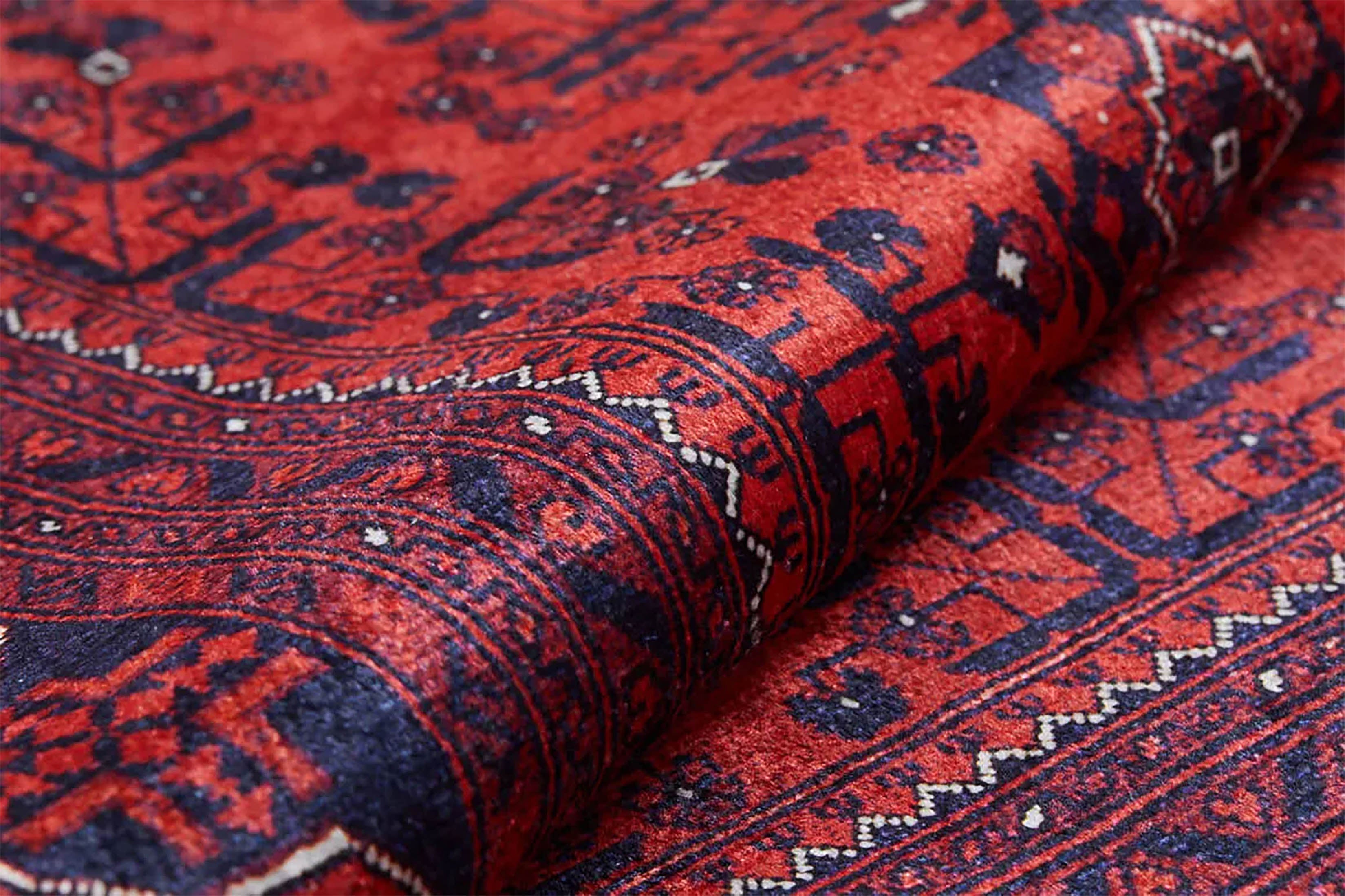 Braunbeiger geometrischer antiker Art Deco Teppich
