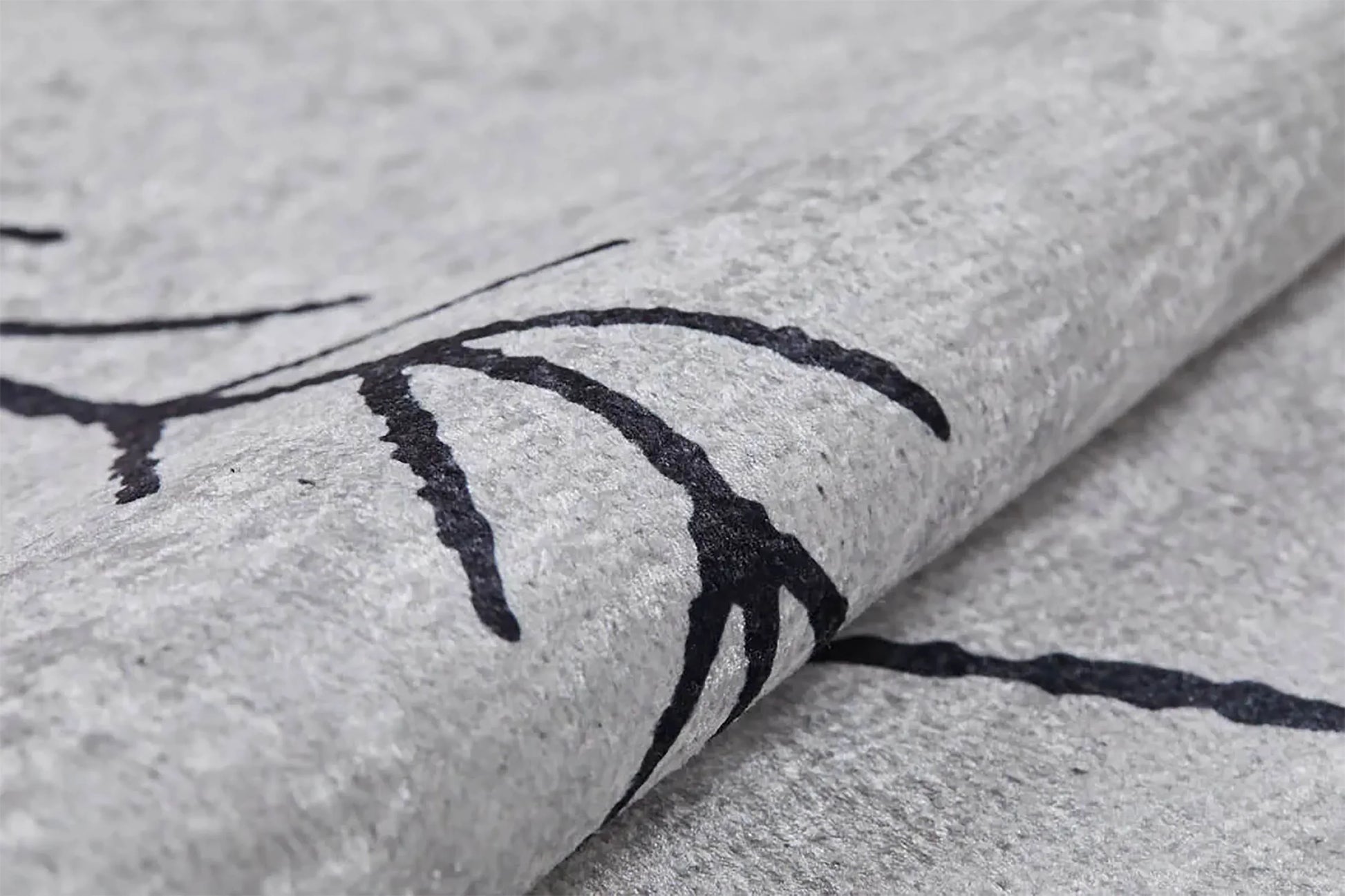 Beyaz Gri Bohem Geometrik İskandinav Desenli Salon Halısı