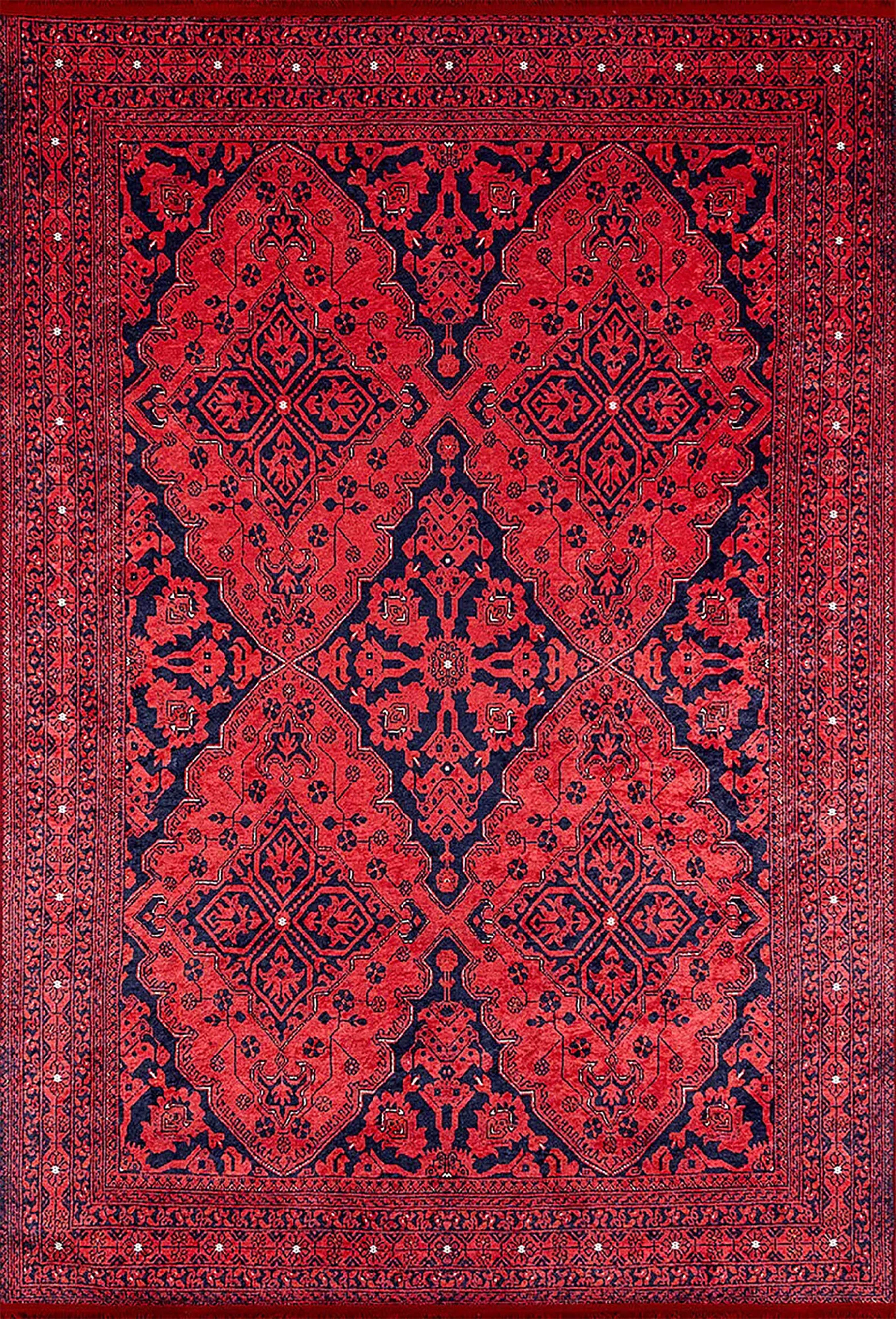 Braunbeiger geometrischer antiker Art Deco Teppich