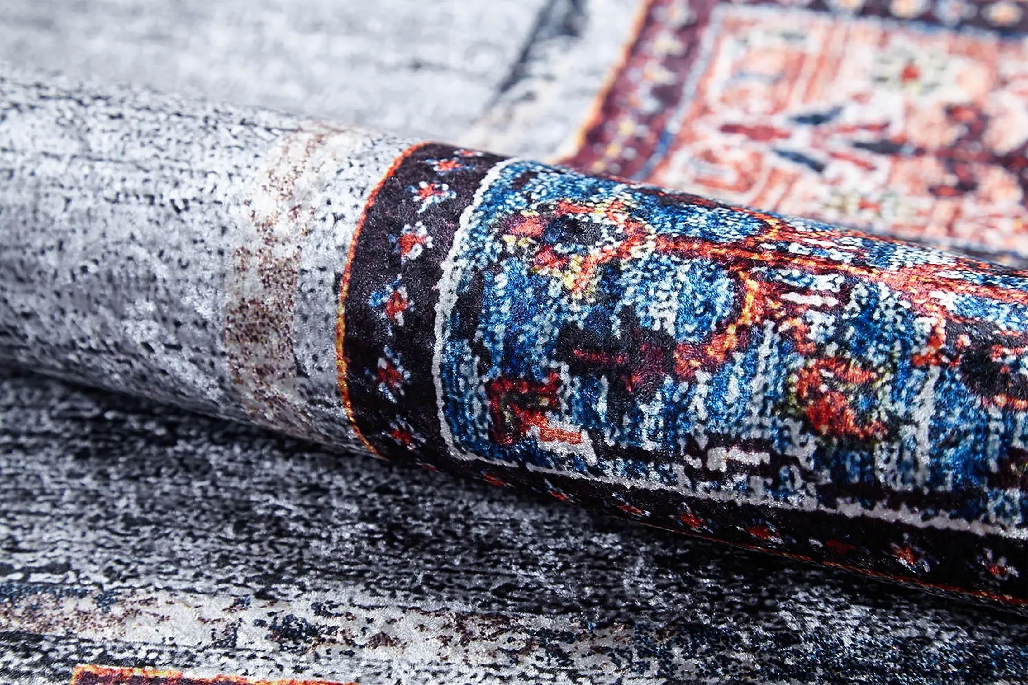 Gri Antik Bohem Halı