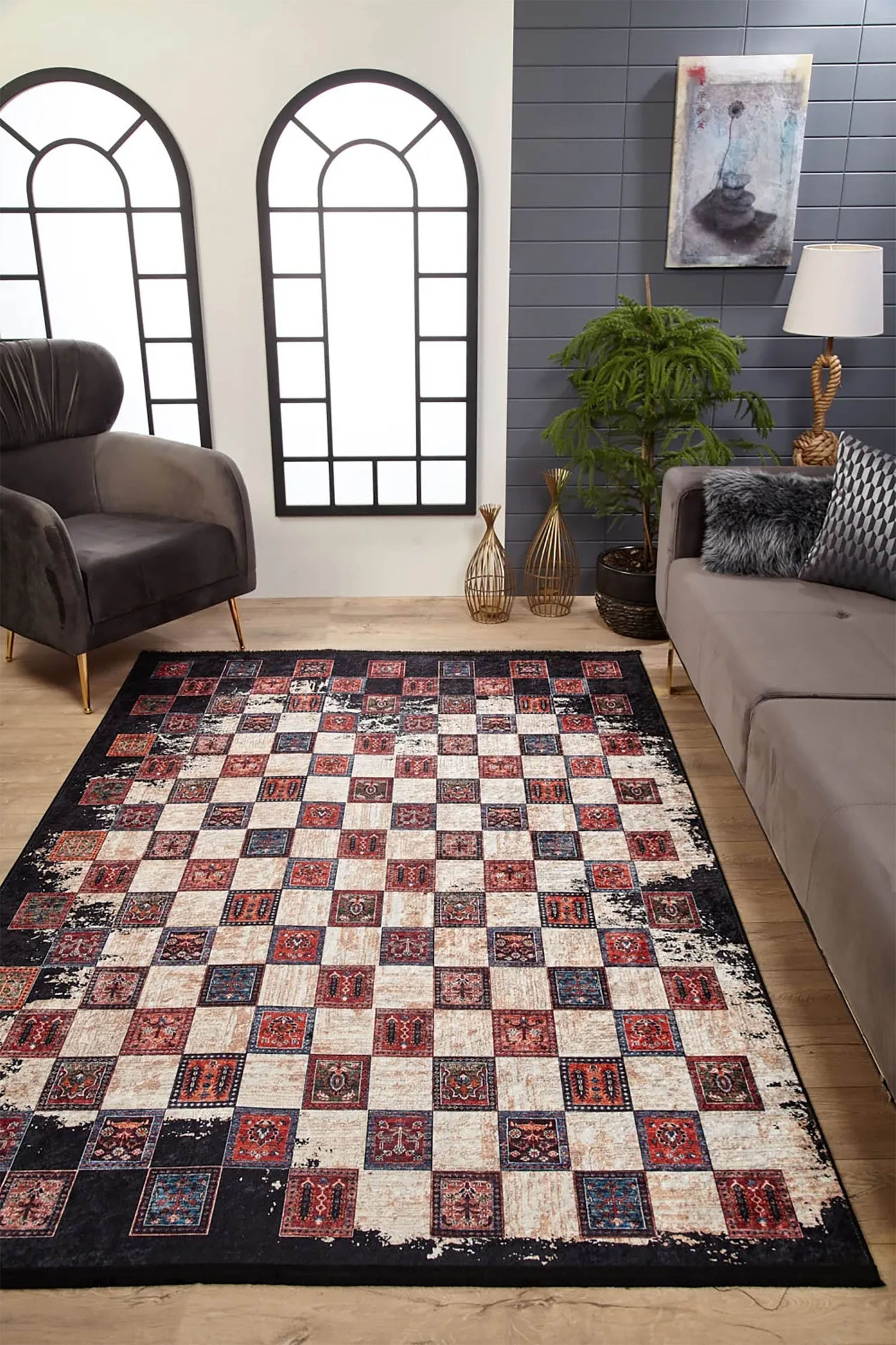 Eskitme Etnik Vintage Halı - Pera Halı