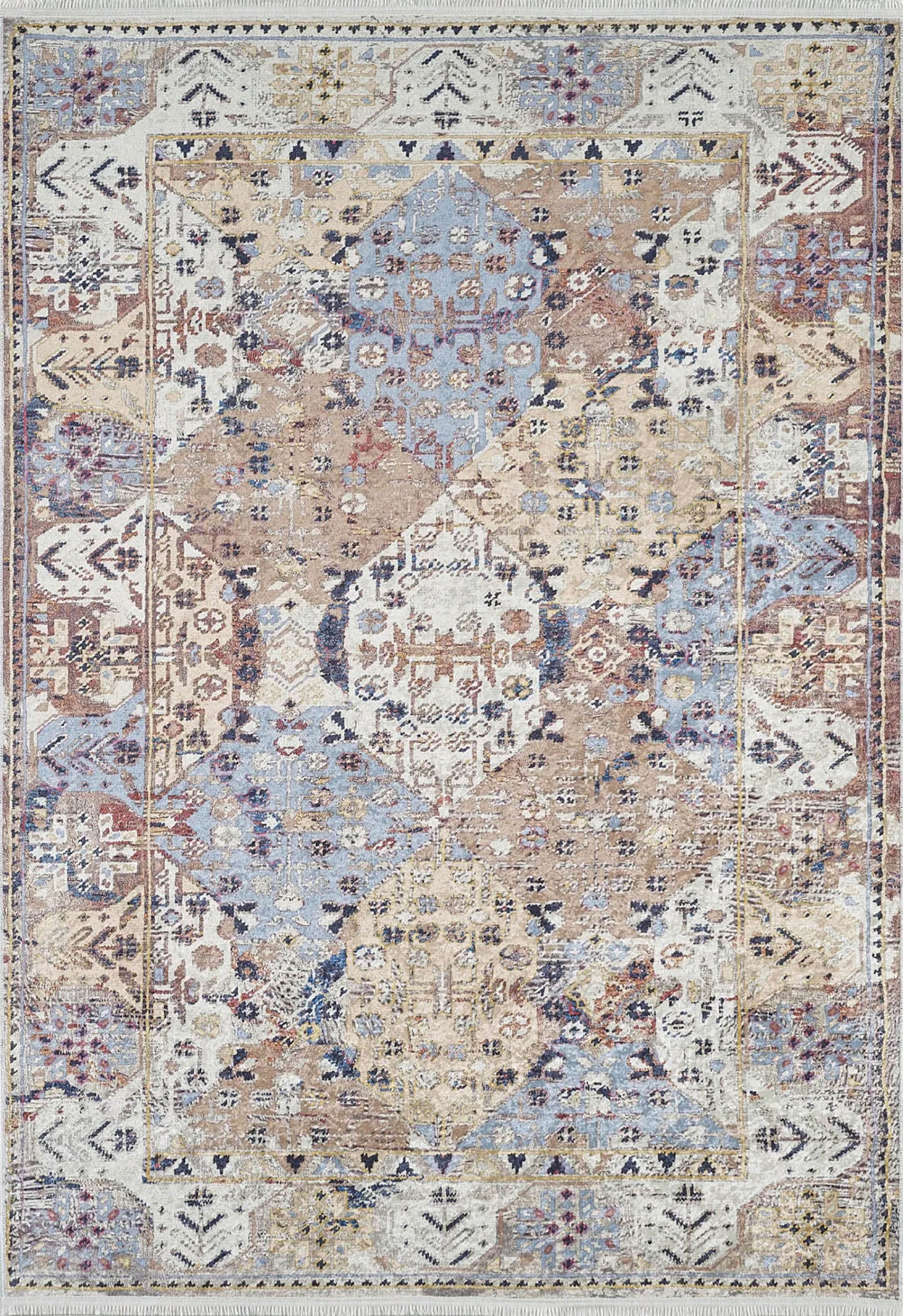 Bej Bohem Modern Halı - Pera Halı