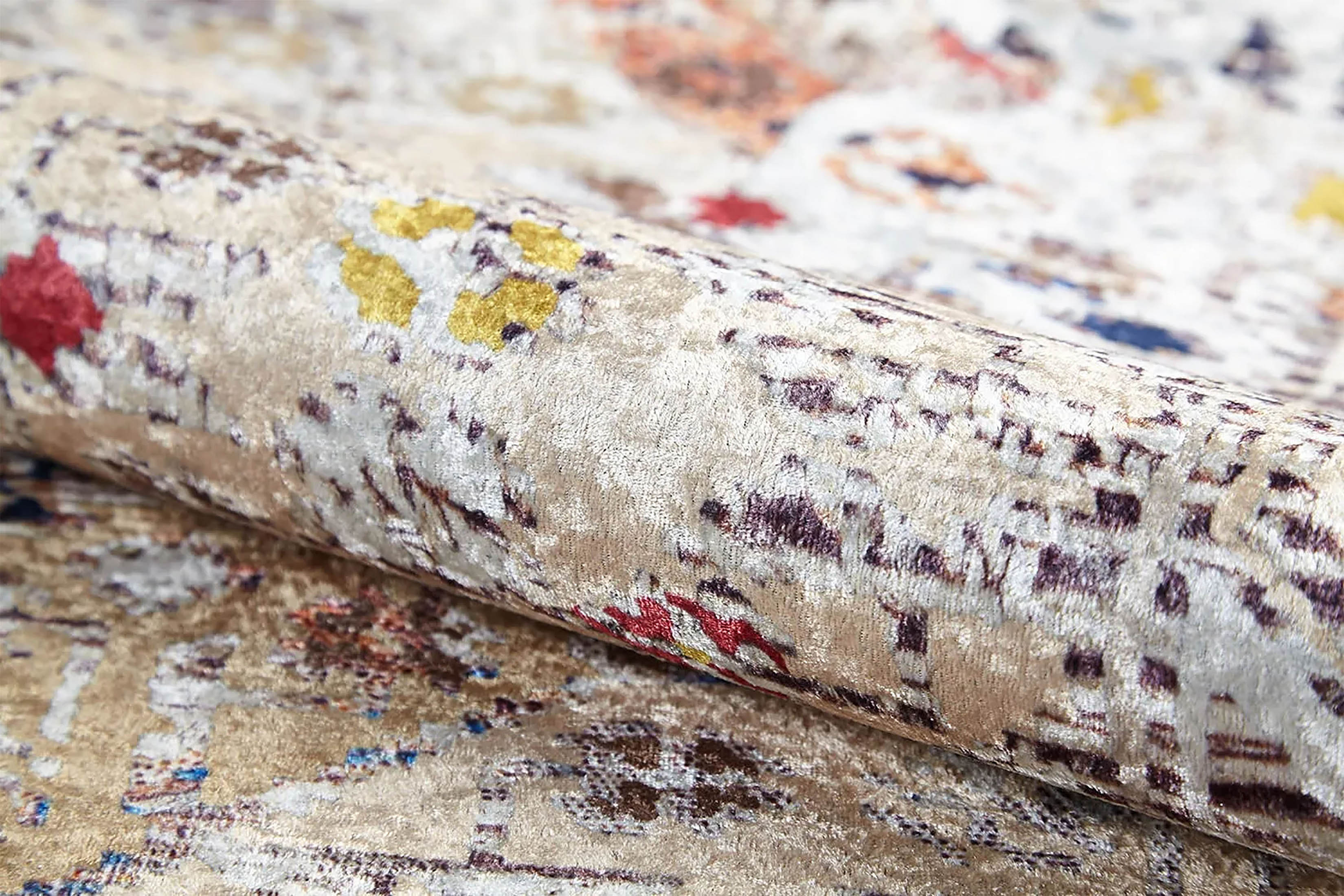 Pembe Bej Bohem Modern Kilim Halı - Pera Halı