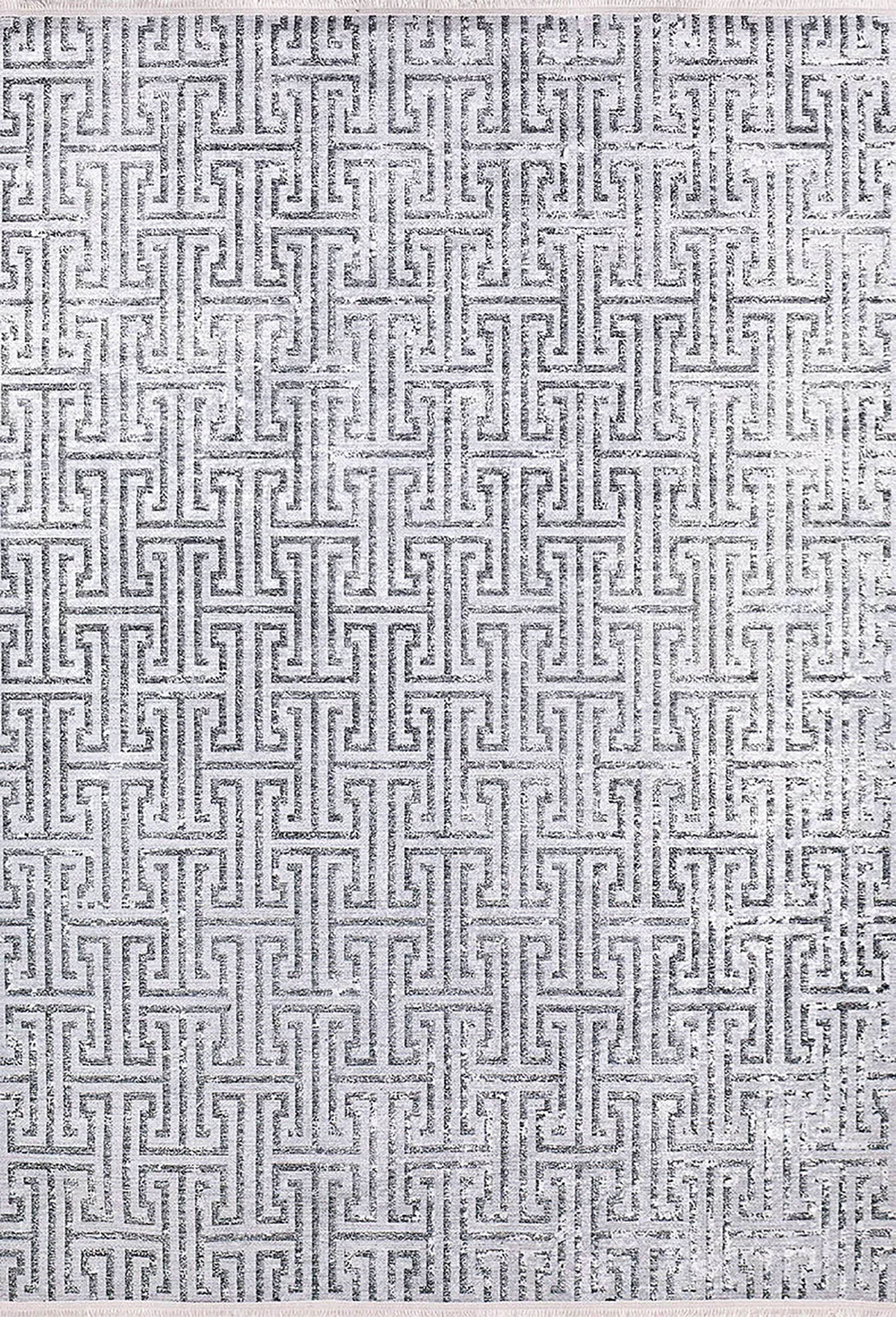 Braunbeiger geometrischer antiker Art Deco Teppich