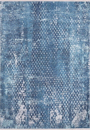 Mavi Soyut Desen Modern Halı