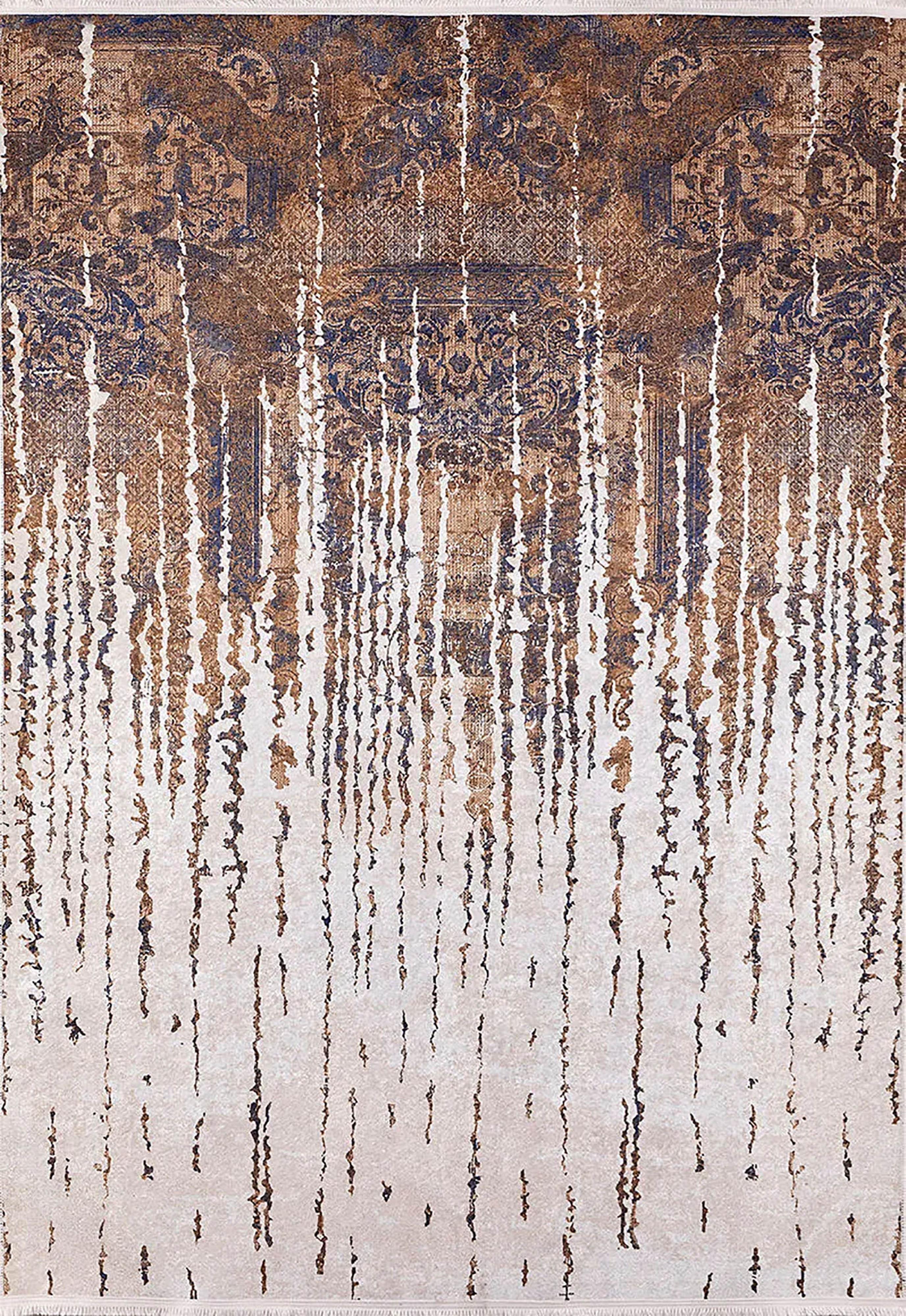 Kahve Bej Modern Halı