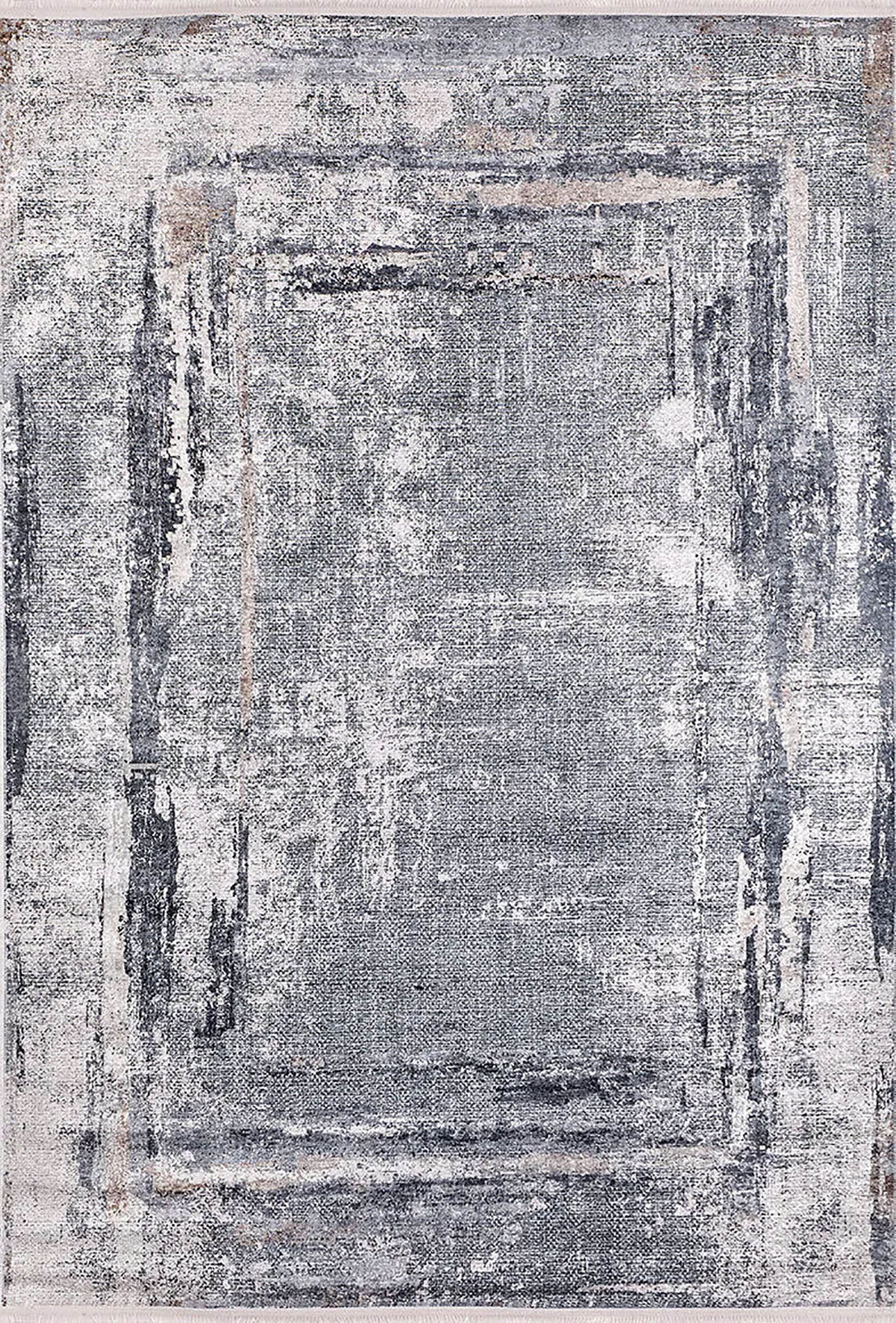 Brown Beige Geometric Antique Art Deco Rug