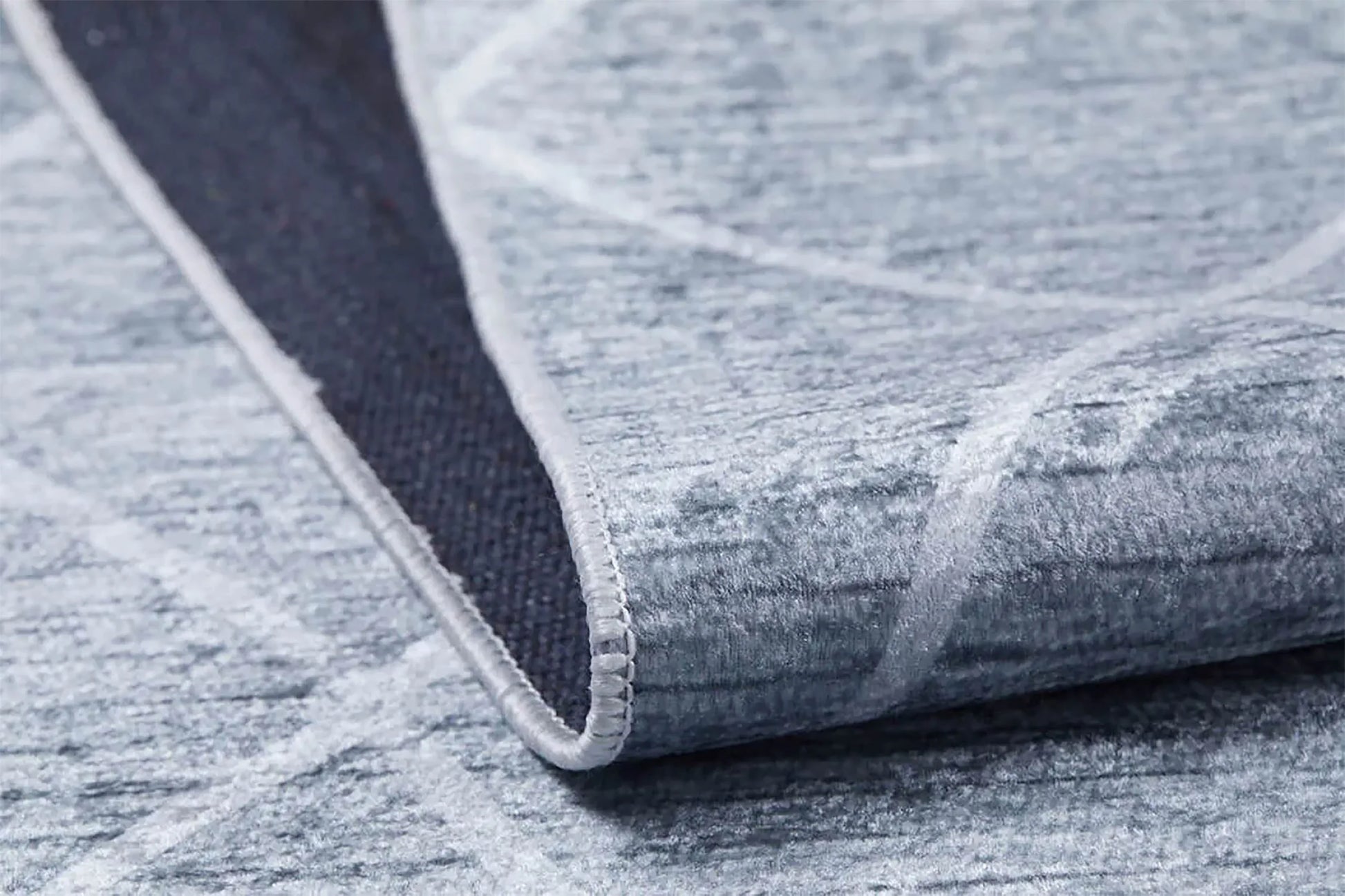 Fas Gri Geometrik Modern Halı