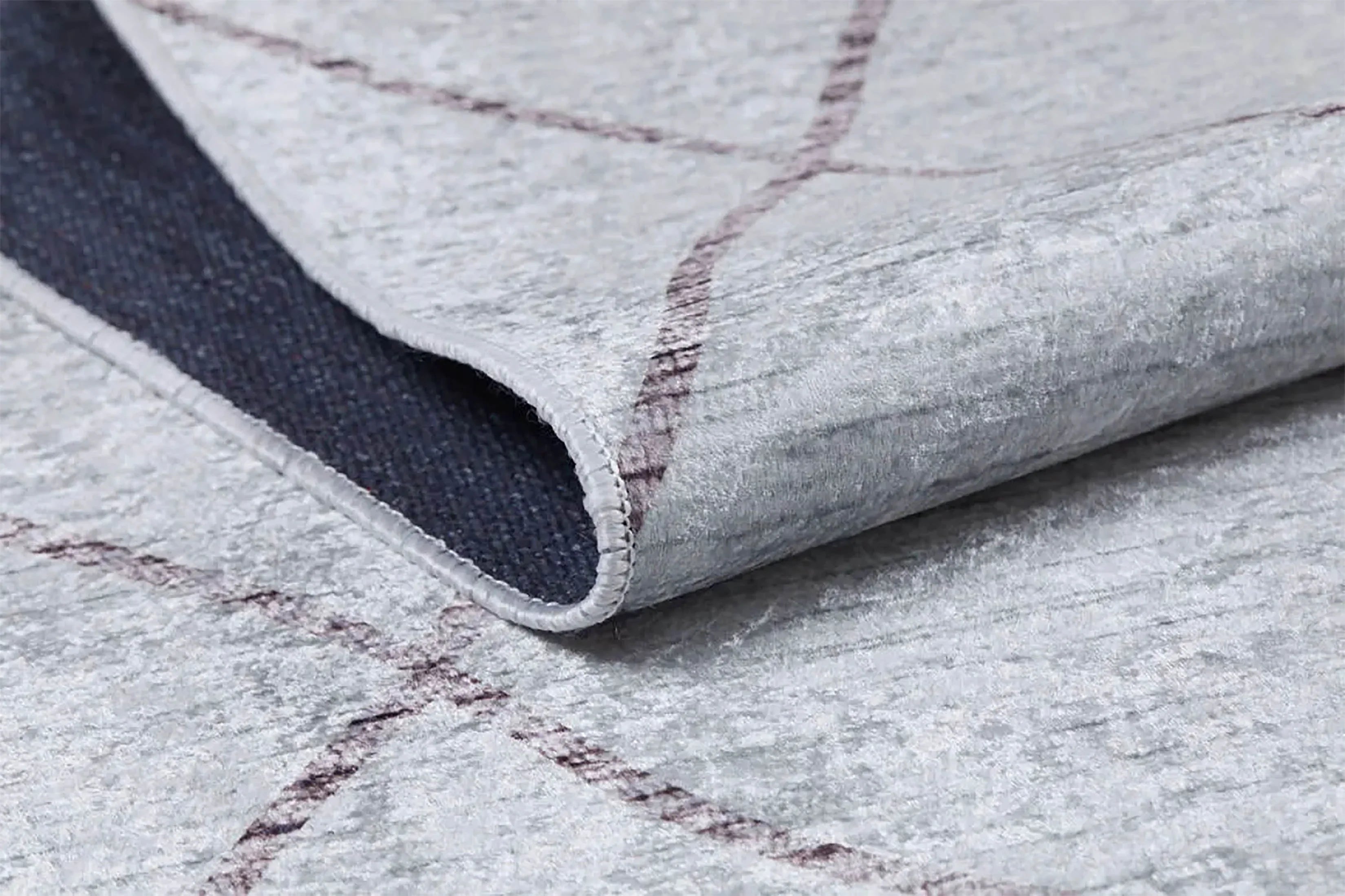 Fas Tarzı Krem Geometrik Modern Lüks Halı