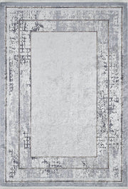 Açık Gri Modern Minimalist Çerçeveli Halı
