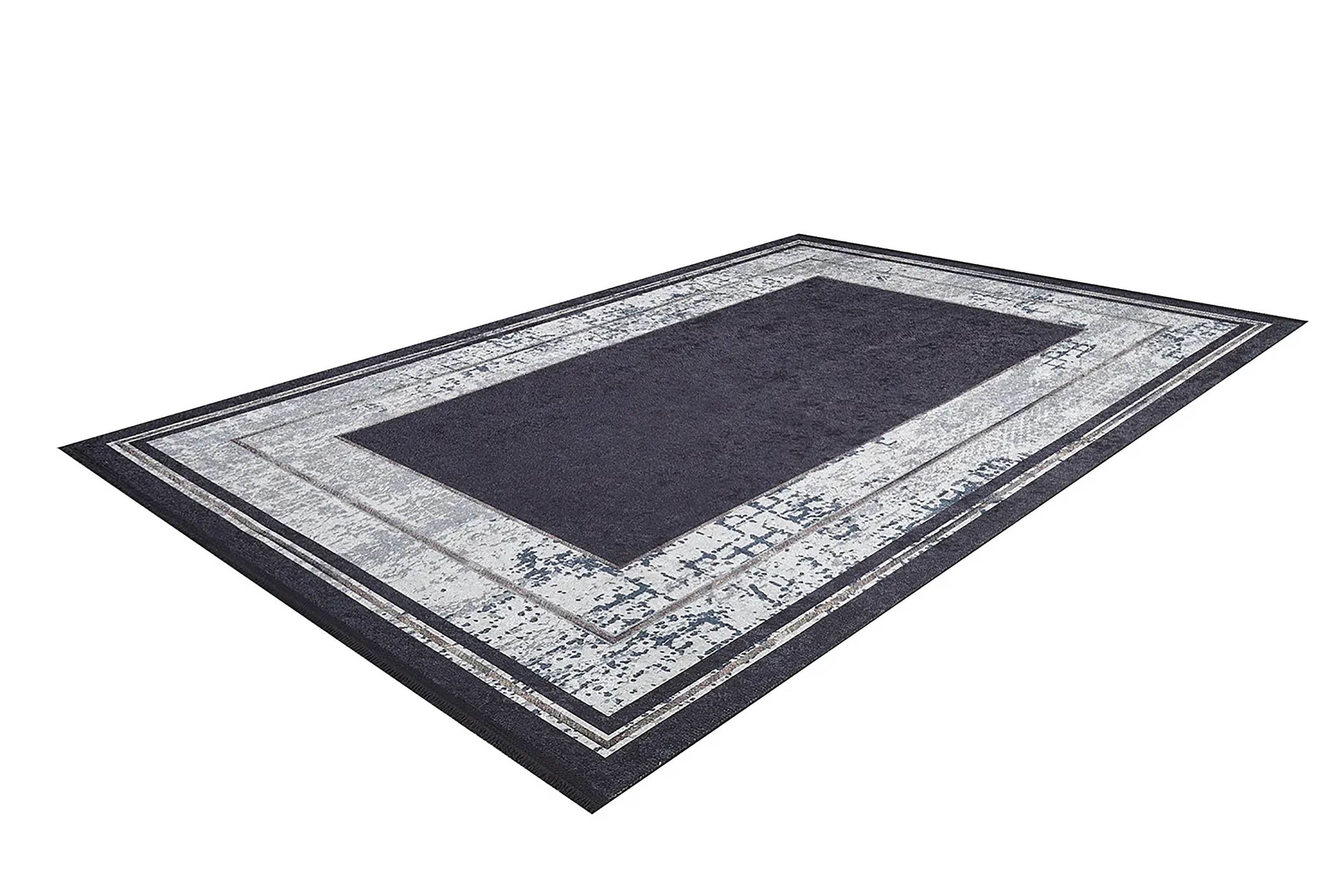 Koyu Füme Modern Çerçeveli Halı