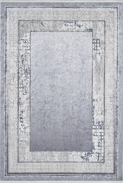 Orta Gri Modern Yunan Anahtar Halı