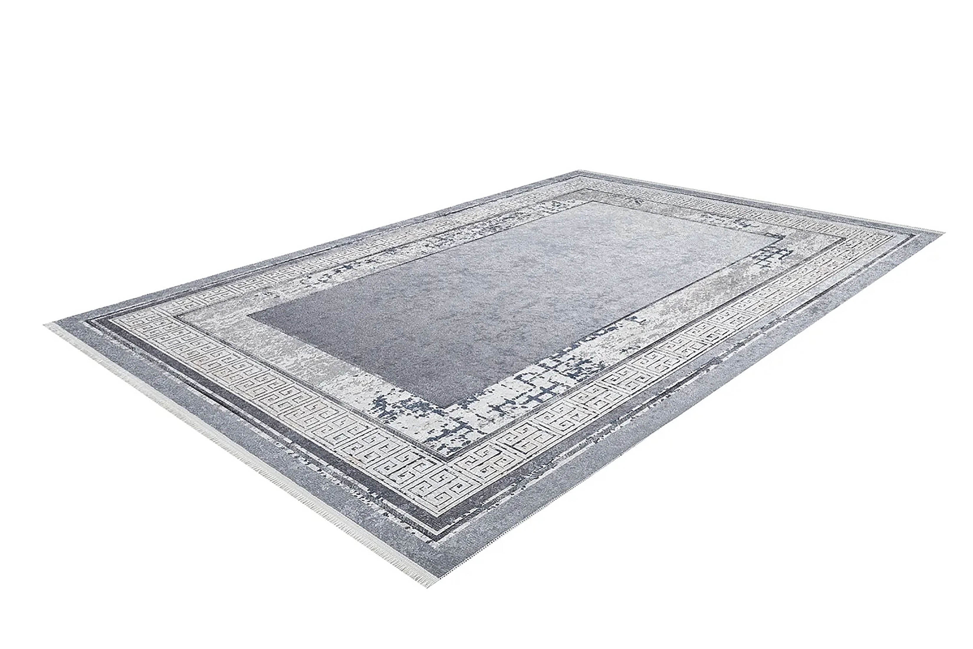 Orta Gri Modern Yunan Anahtar Halı