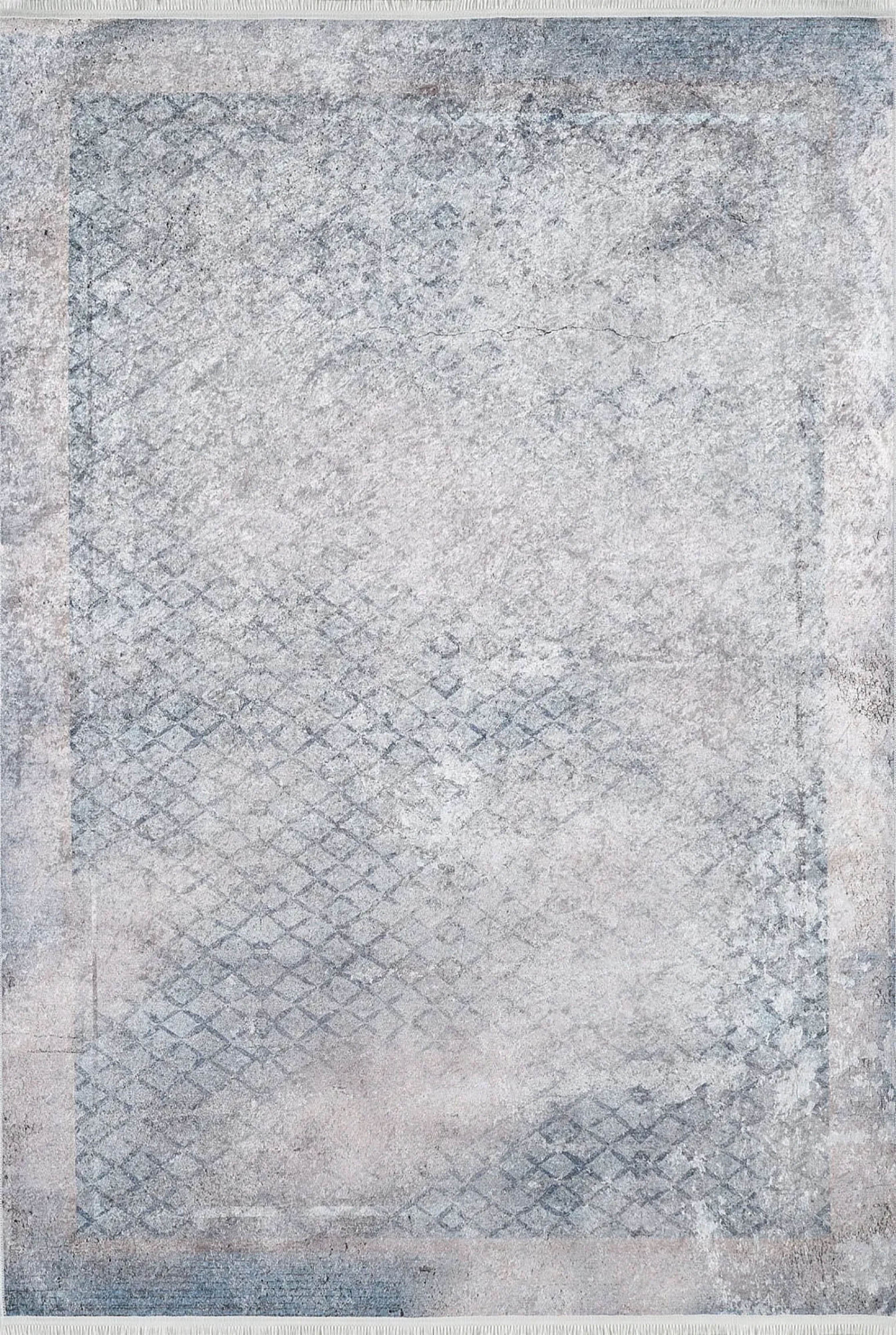 Geometrischer schwarzgrauer Teppich