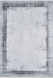 Geometrischer schwarzgrauer Teppich