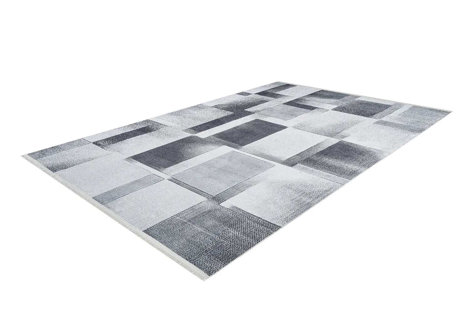 Modern Geometrik Gri Halı