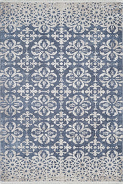 Pale Pink Cream Beige Geometric Patterned Kilim Rug