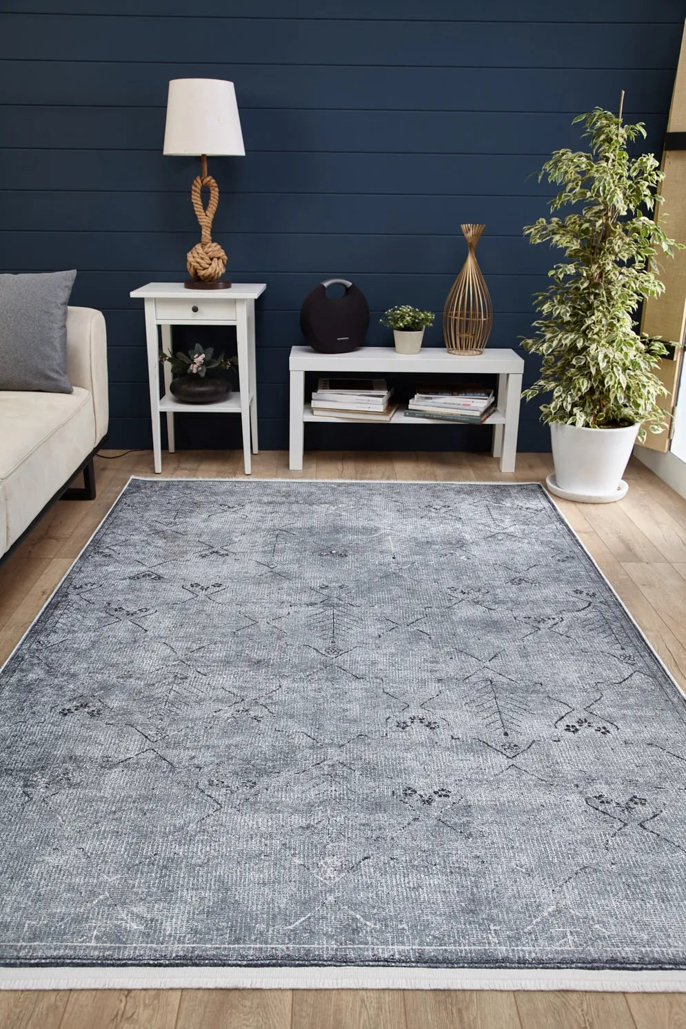Pale Pink Cream Beige Geometric Patterned Kilim Rug