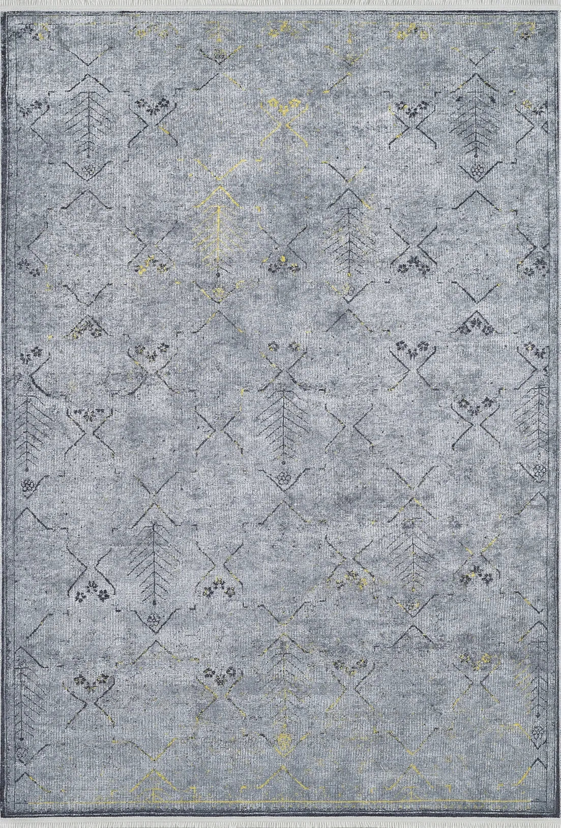 Pale Pink Cream Beige Geometric Patterned Kilim Rug