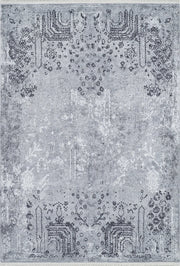 Pale Pink Cream Beige Geometric Patterned Kilim Rug