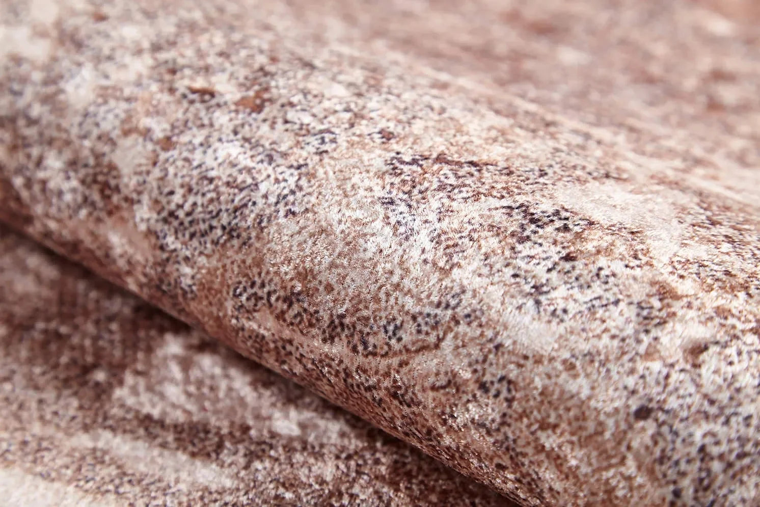 Bej Açık Kahve Eskitme Halı