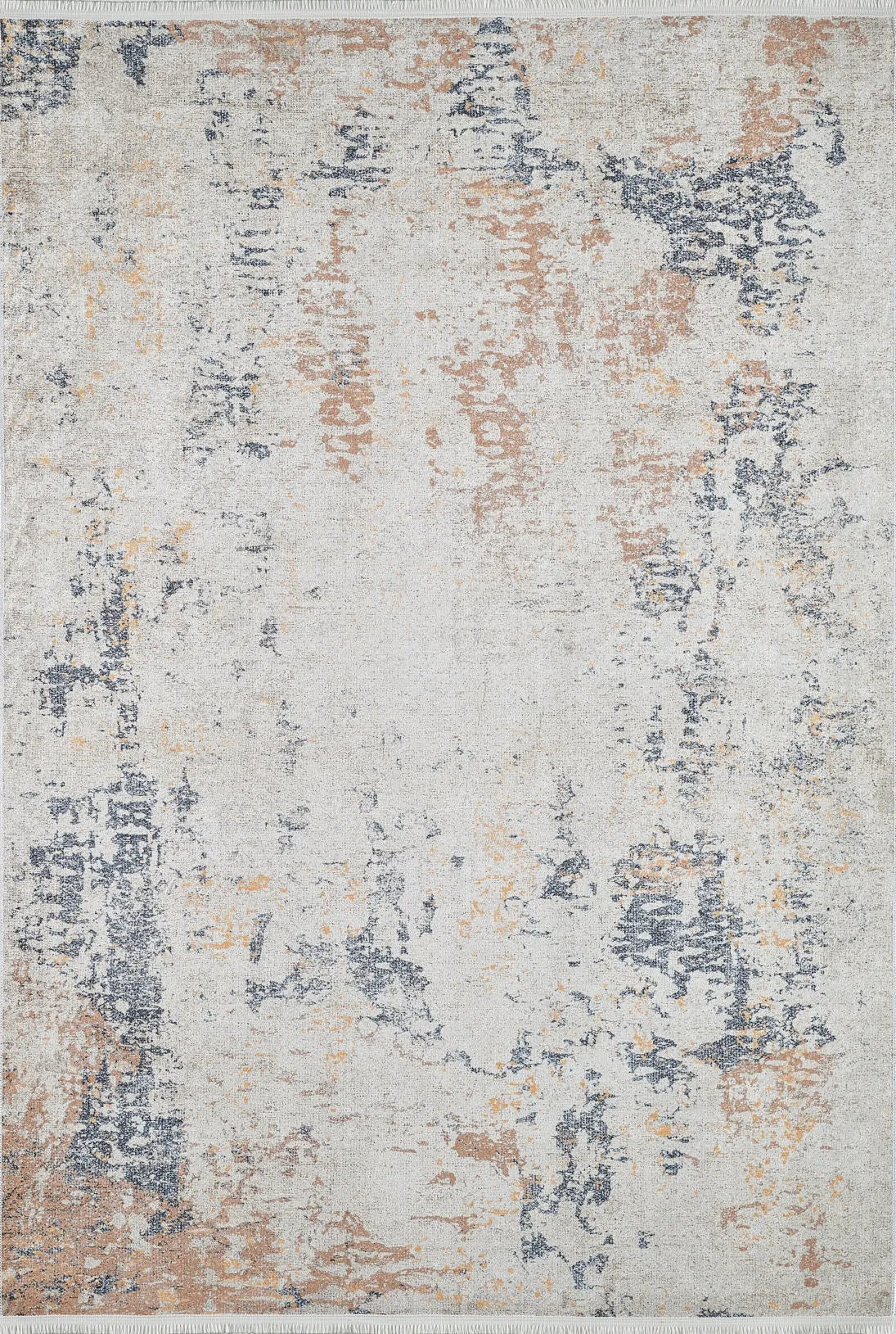 Pale Pink Cream Beige Geometric Patterned Kilim Rug