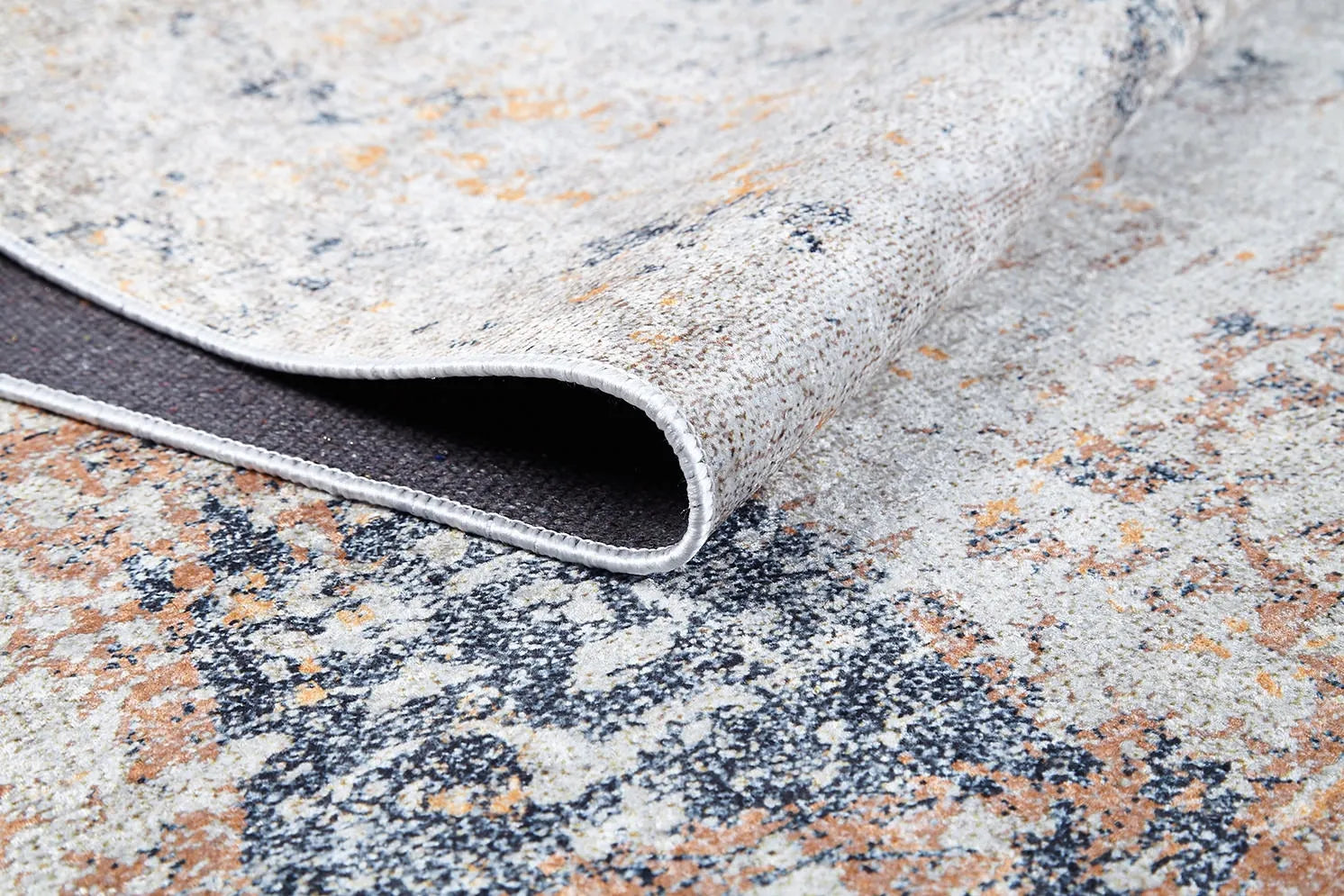 Pale Pink Cream Beige Geometric Patterned Kilim Rug