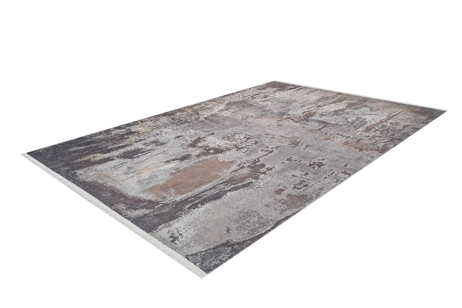 Pale Pink Cream Beige Geometric Patterned Kilim Rug