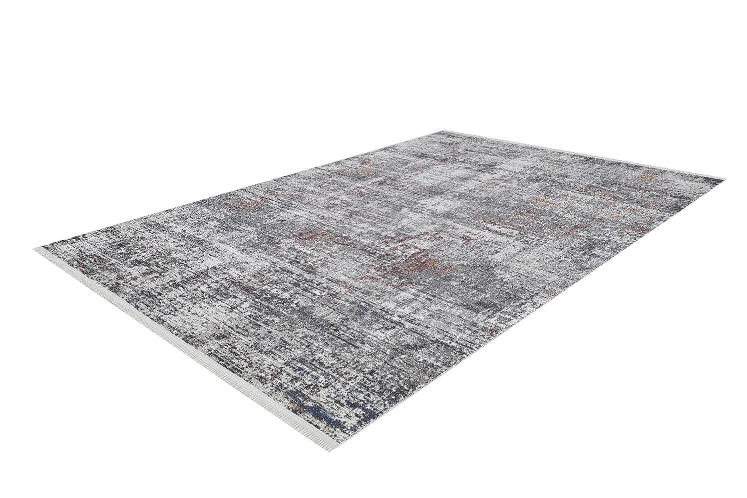 Pale Pink Cream Beige Geometric Patterned Kilim Rug