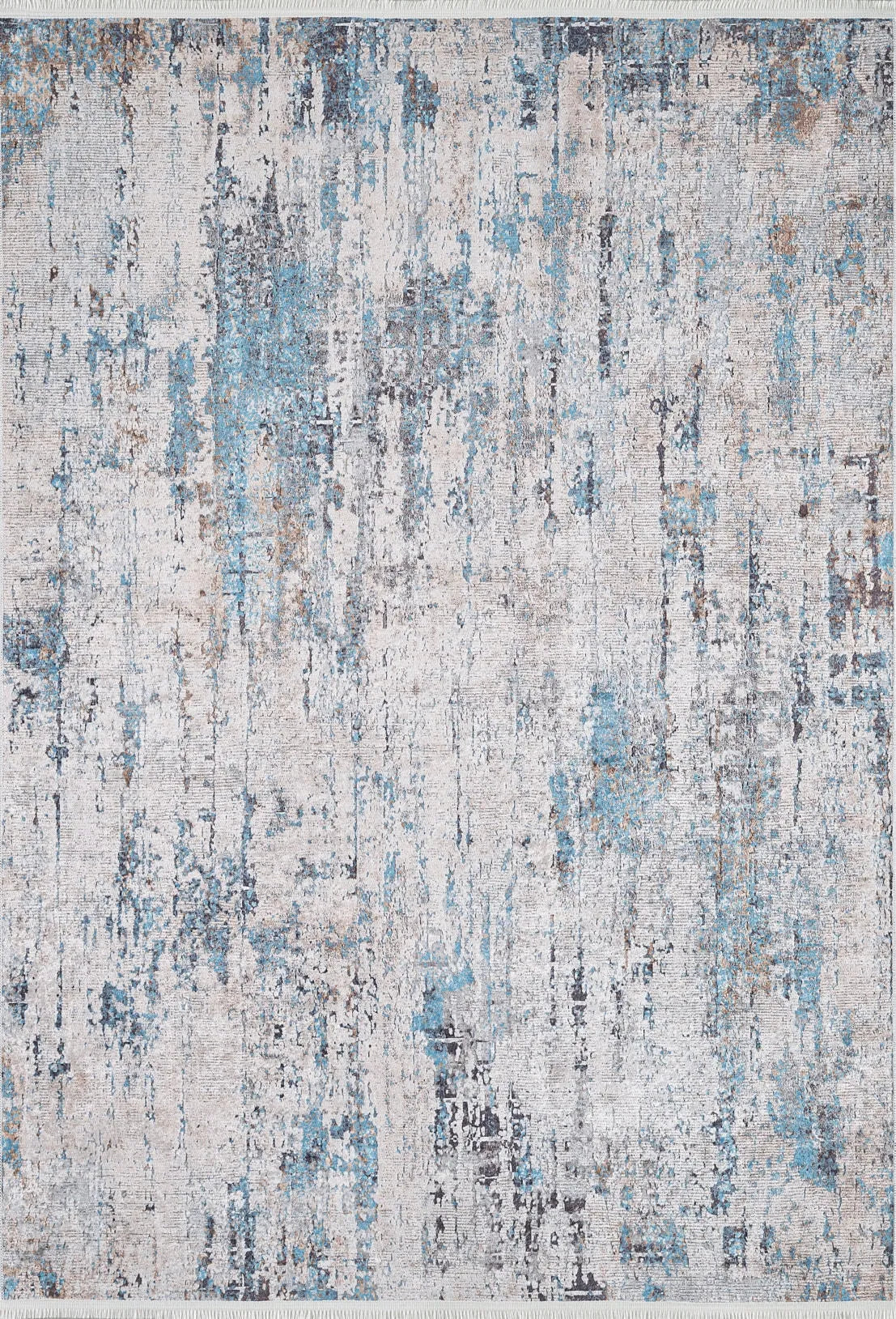 Pale Pink Cream Beige Geometric Patterned Kilim Rug