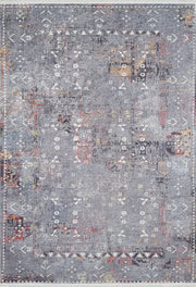 Pale Pink Cream Beige Geometric Patterned Kilim Rug