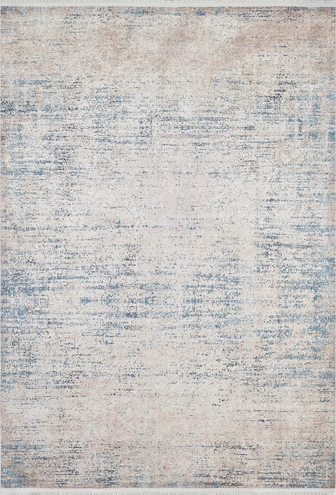 Pale Pink Cream Beige Geometric Patterned Kilim Rug
