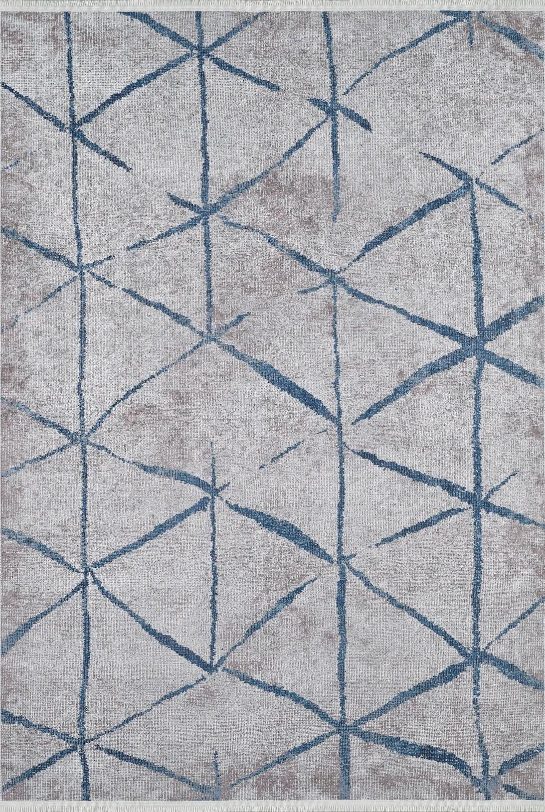 Modern Geometrik Çizgili Halı