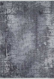 Antrasit Gri Geometrik Desenli Halı